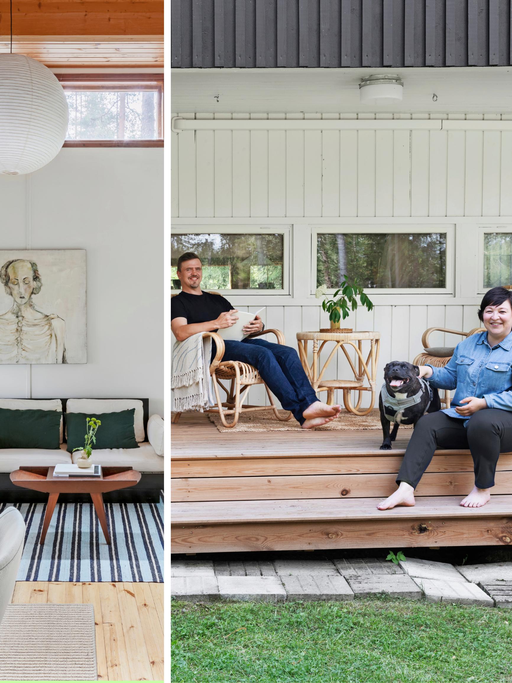 70s cottage revived in Alvar Aalto style: A truly charming cottage in a rural idyll