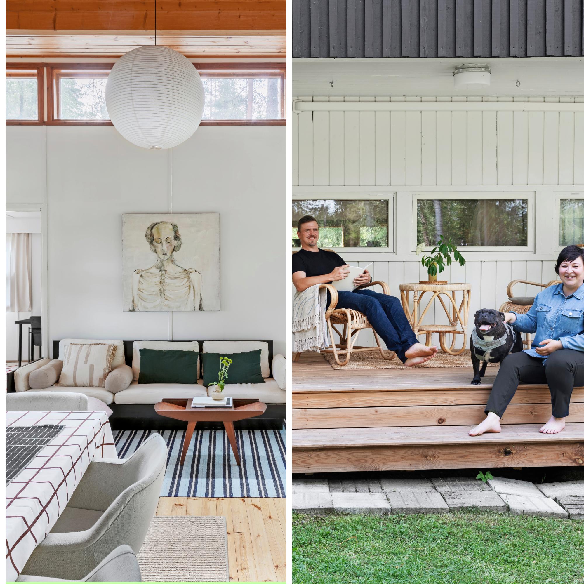 70s cottage revived in Alvar Aalto style: A truly charming cottage in a rural idyll