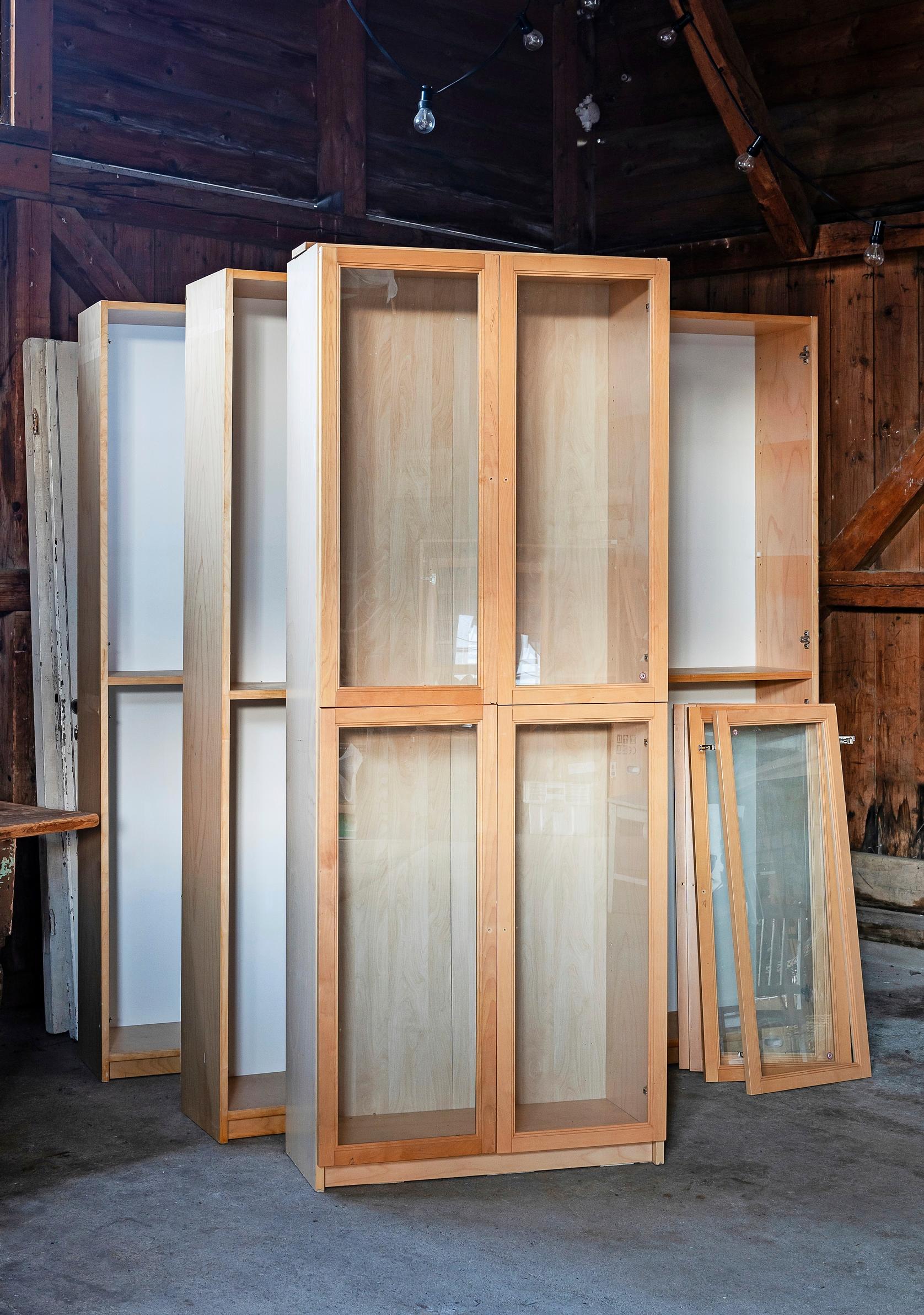 Before photo of the display cabinets