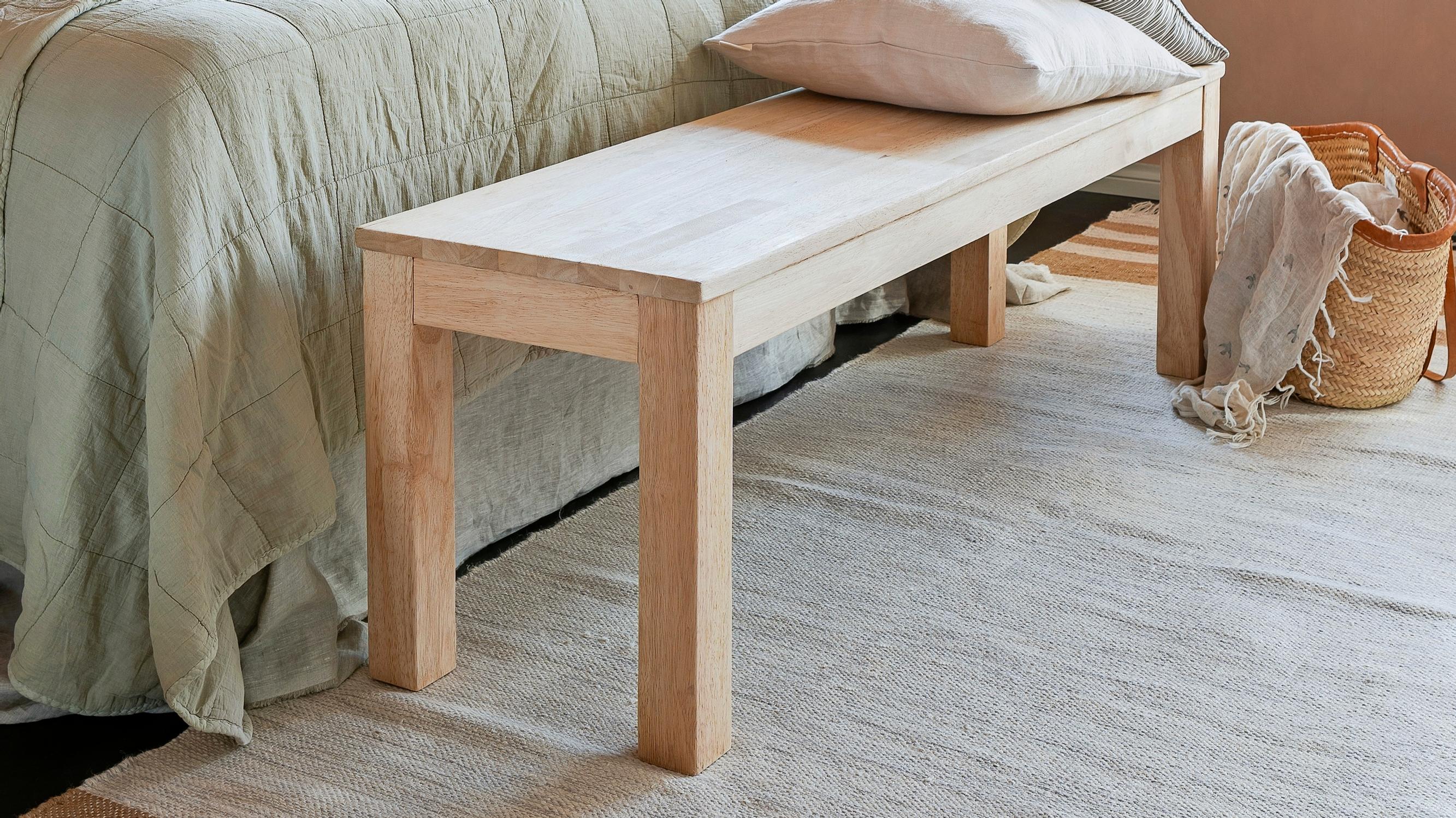 Transforming a 90s cherry bench: see the before and after with soap and distress!
