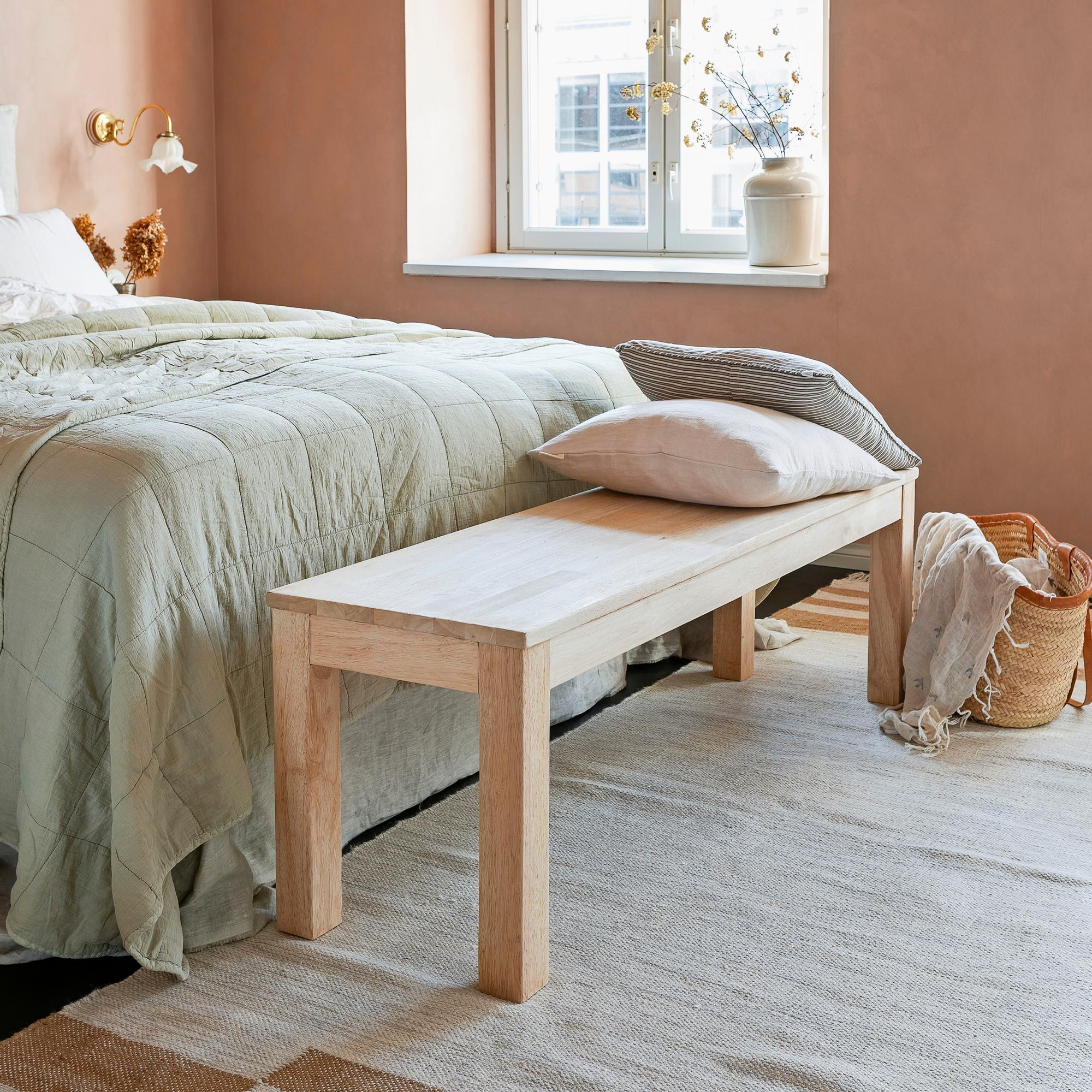Transforming a 90s cherry bench: see the before and after with soap and distress!