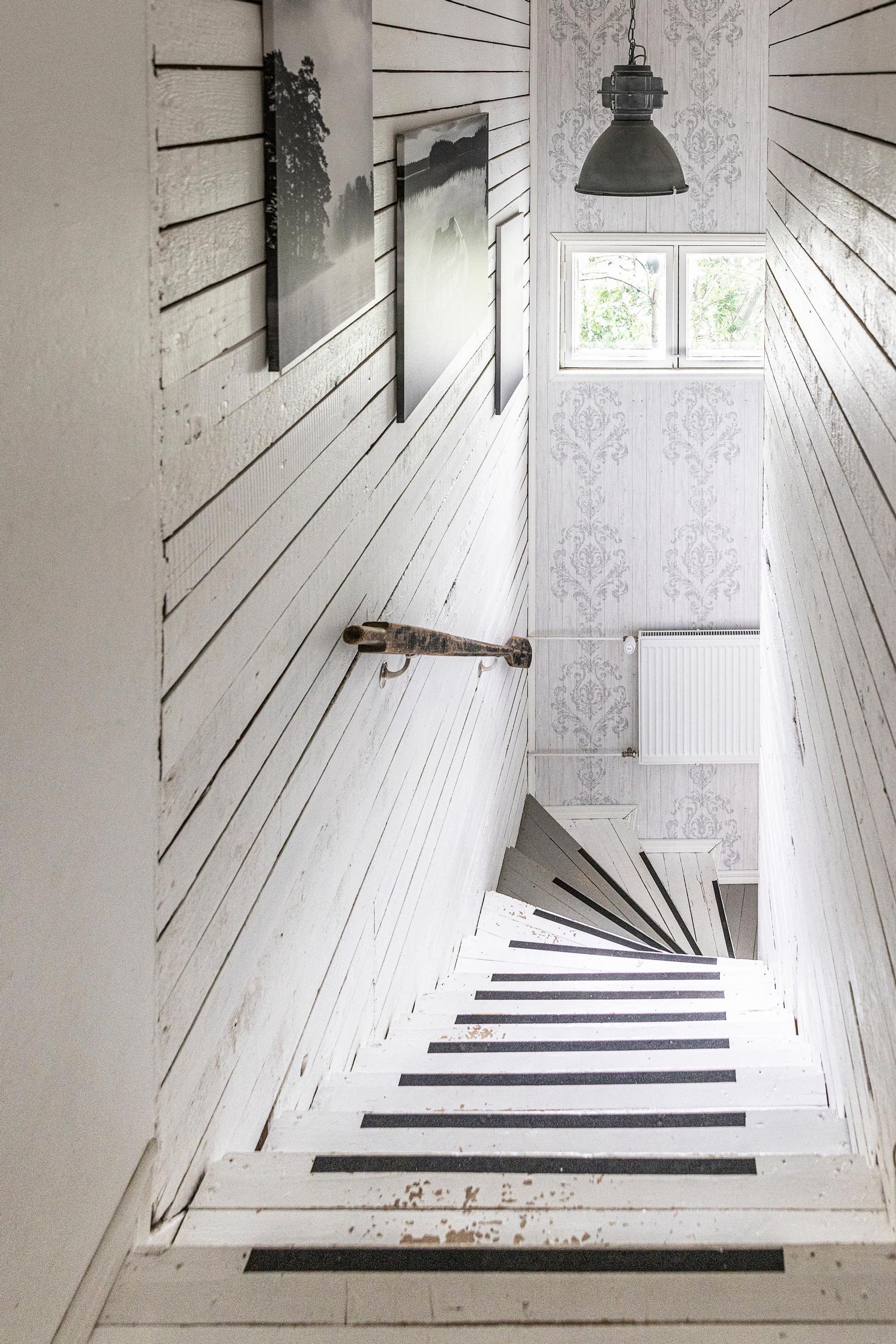 A white staircase