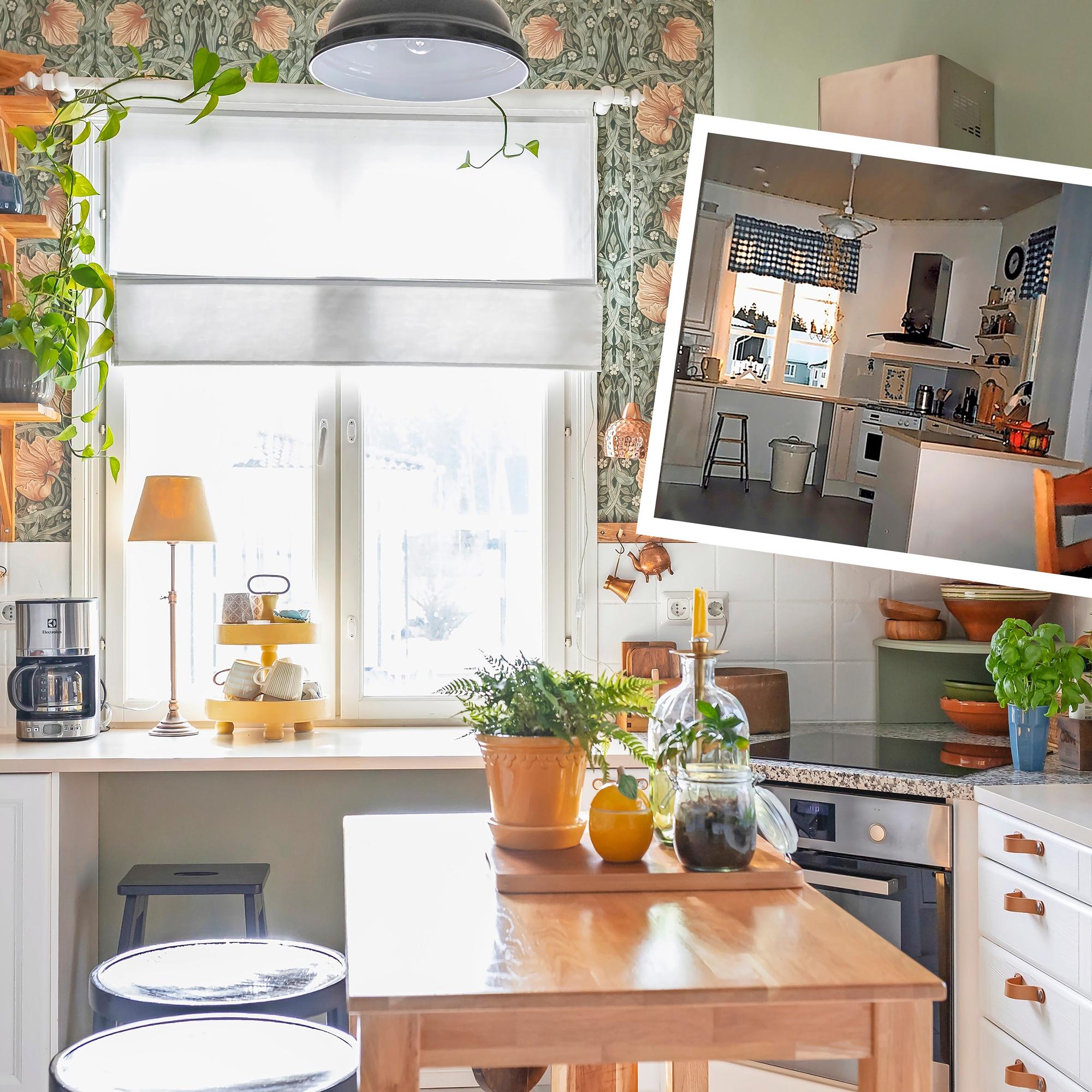 Kirsi renovated her kitchen for under a thousand euros: “I did the renovation myself, on a single parent’s budget”