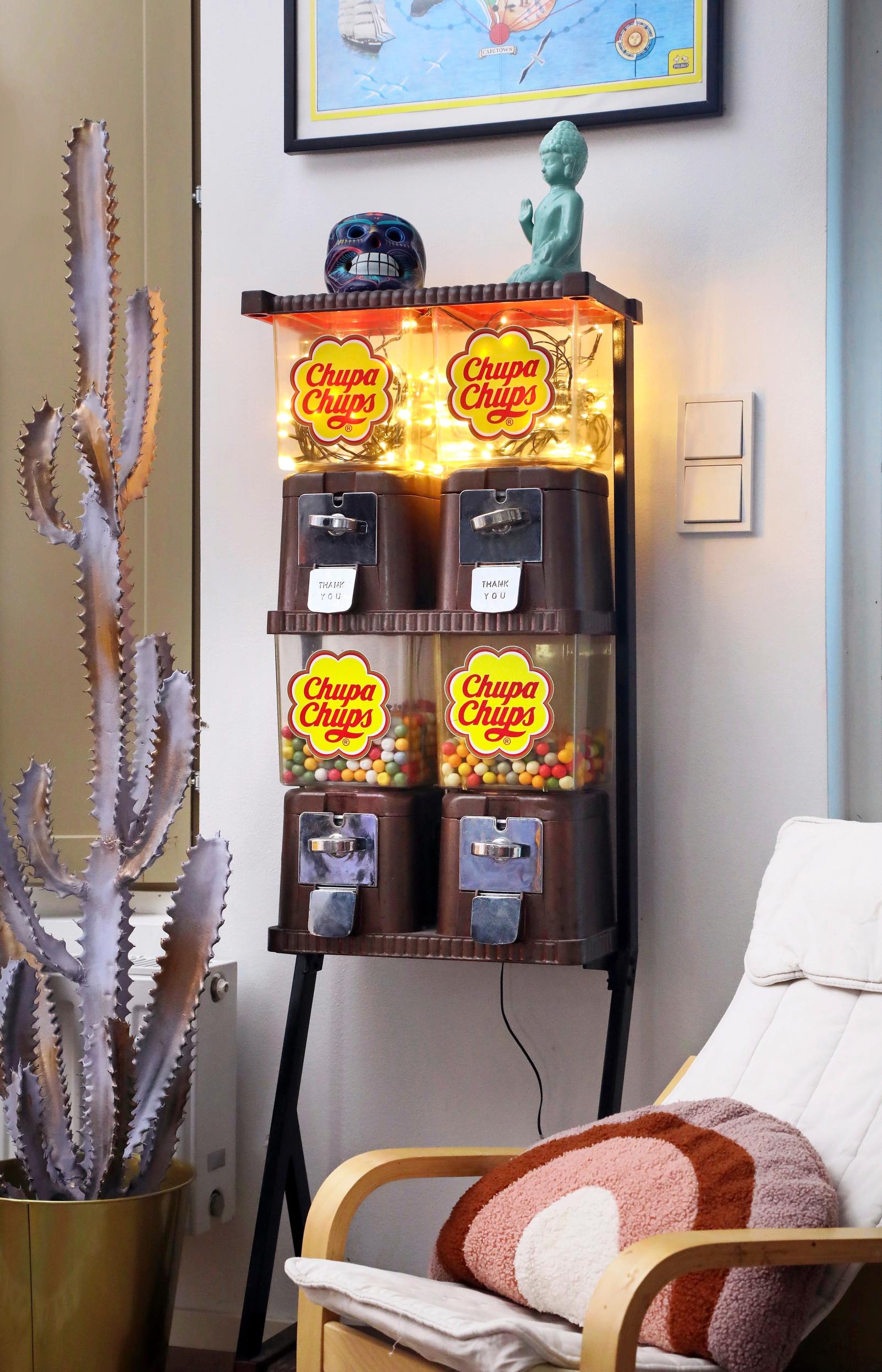 Gumball machine in the living room