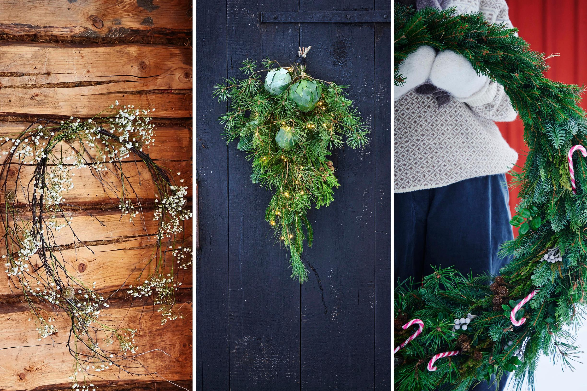 12 enchanting holiday greenery ideas: from eucalyptus spheres to a giant wreath