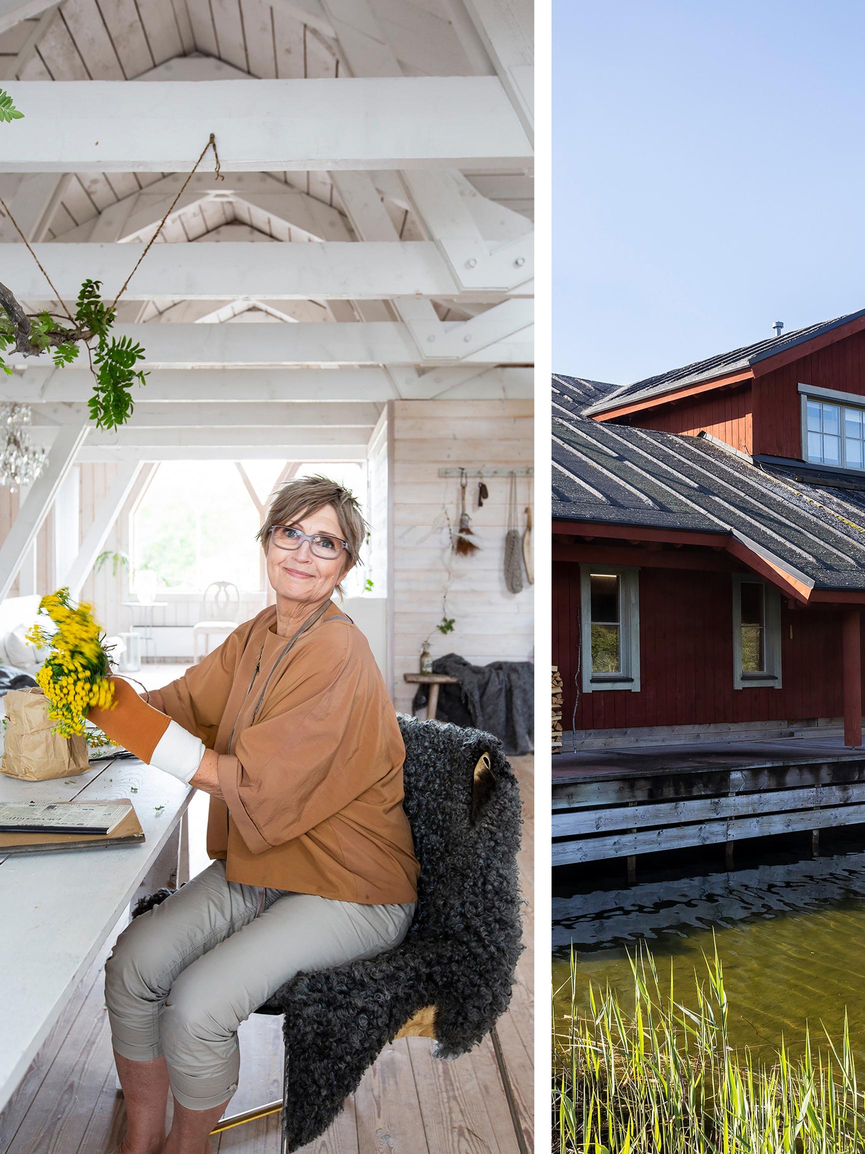 Second home in a boathouse—“The roof makes this space special”
