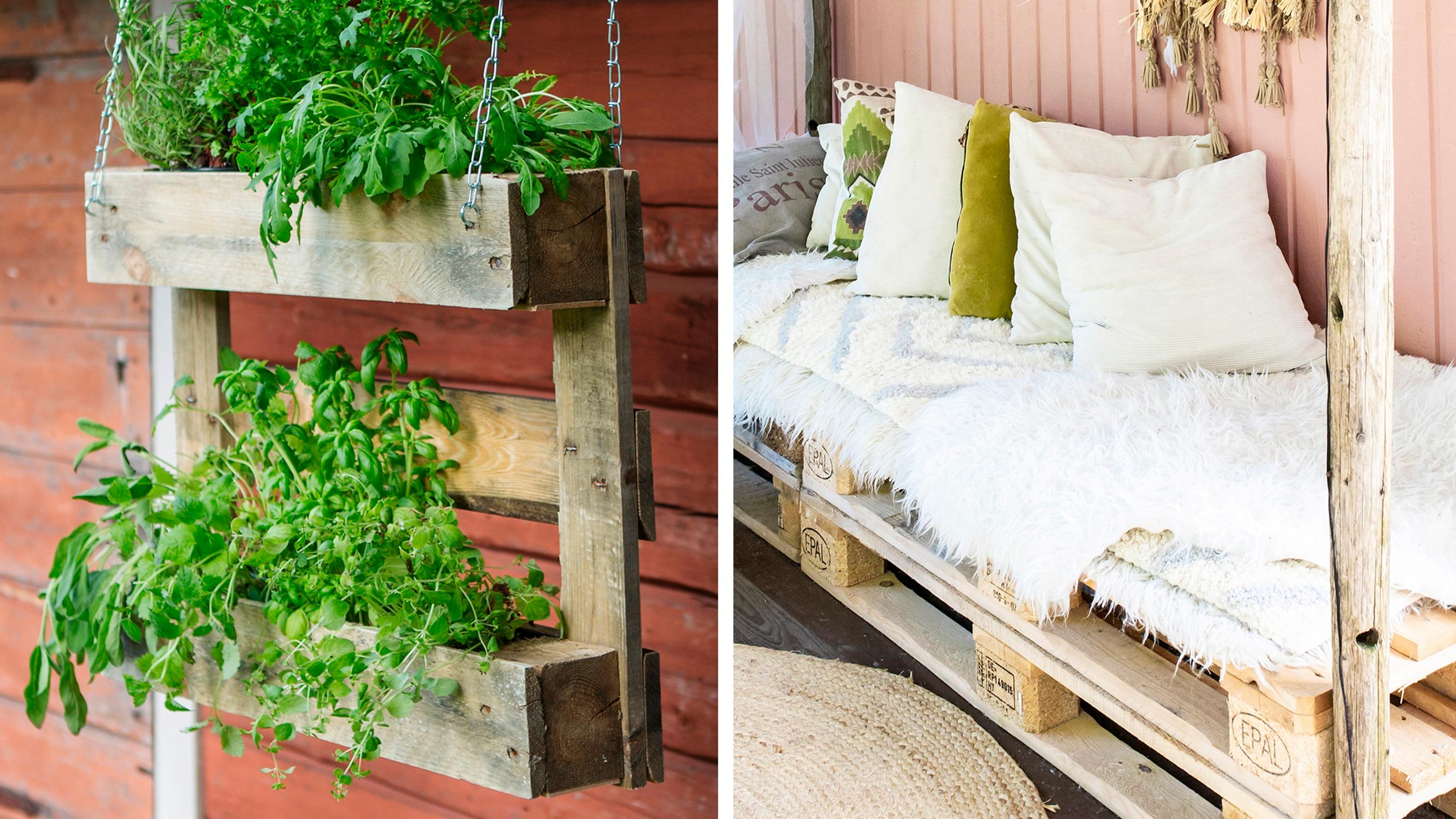 Put pallets to use! 9 budget-friendly ideas for your patio and garden