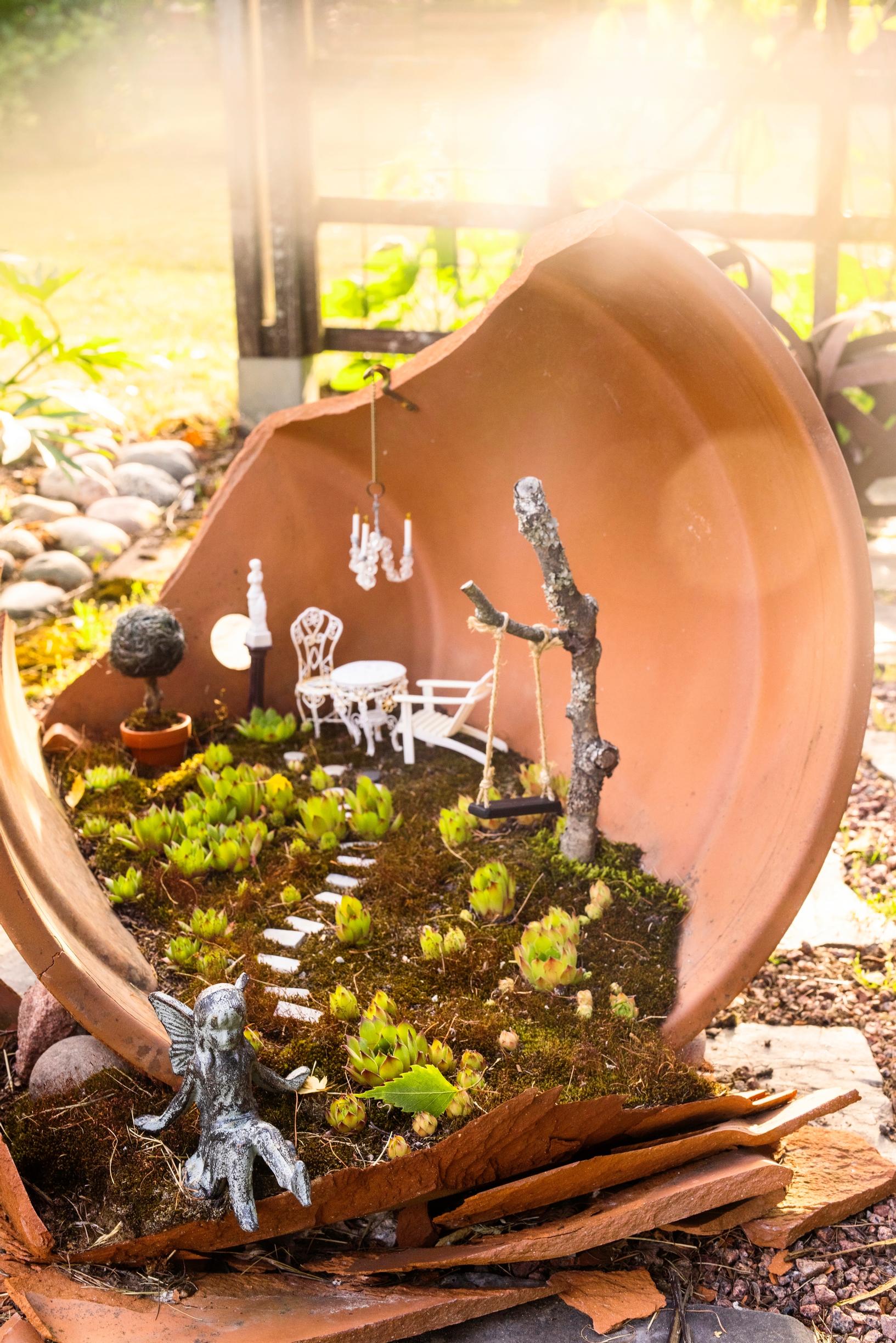 fairy garden in a pot