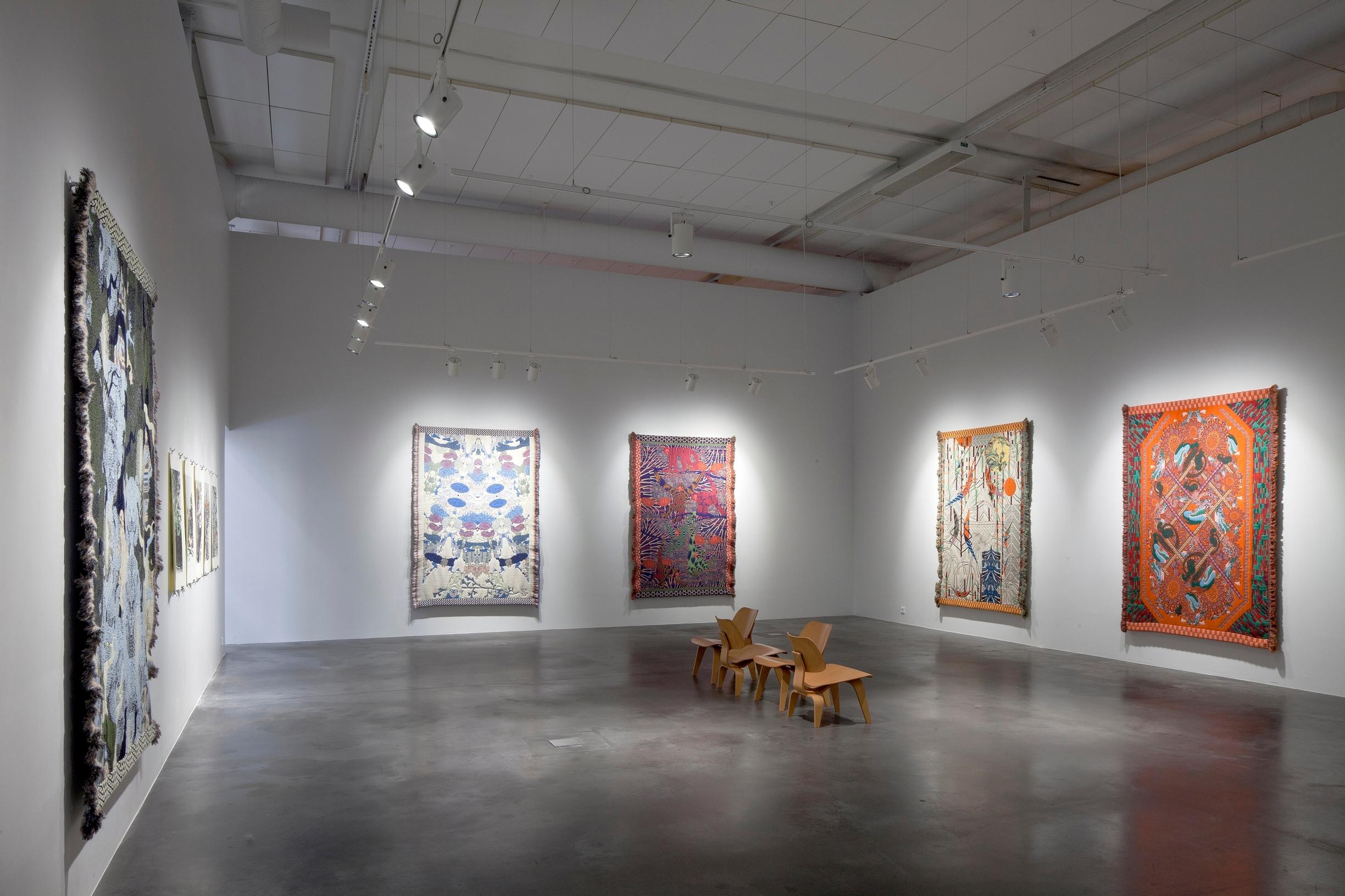 Kustaa Saksi’s textile works on display at Aboa Vetus in Turku