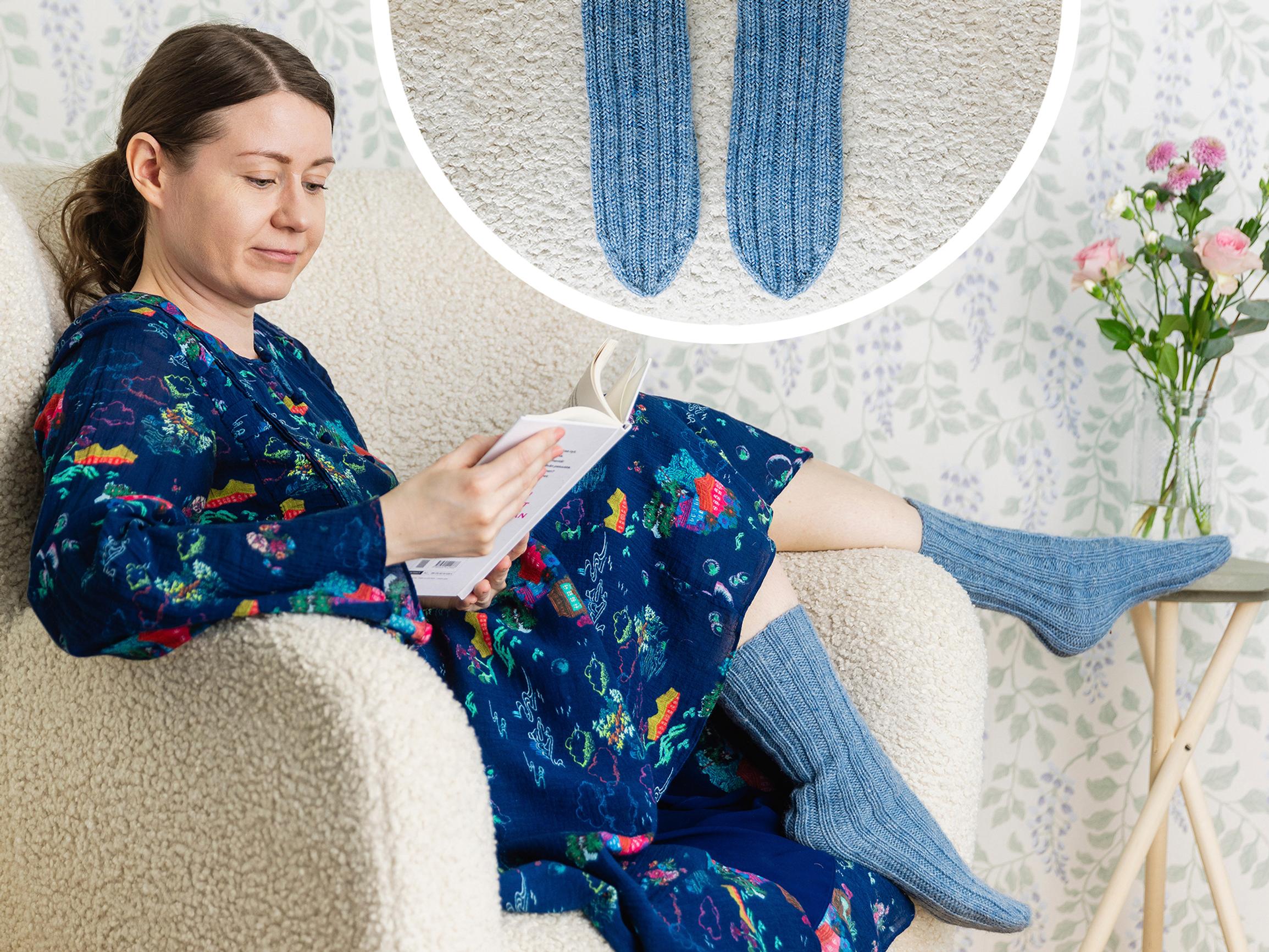 Knitting tube socks is incredibly easy—here’s how to knit wool socks without a heel
