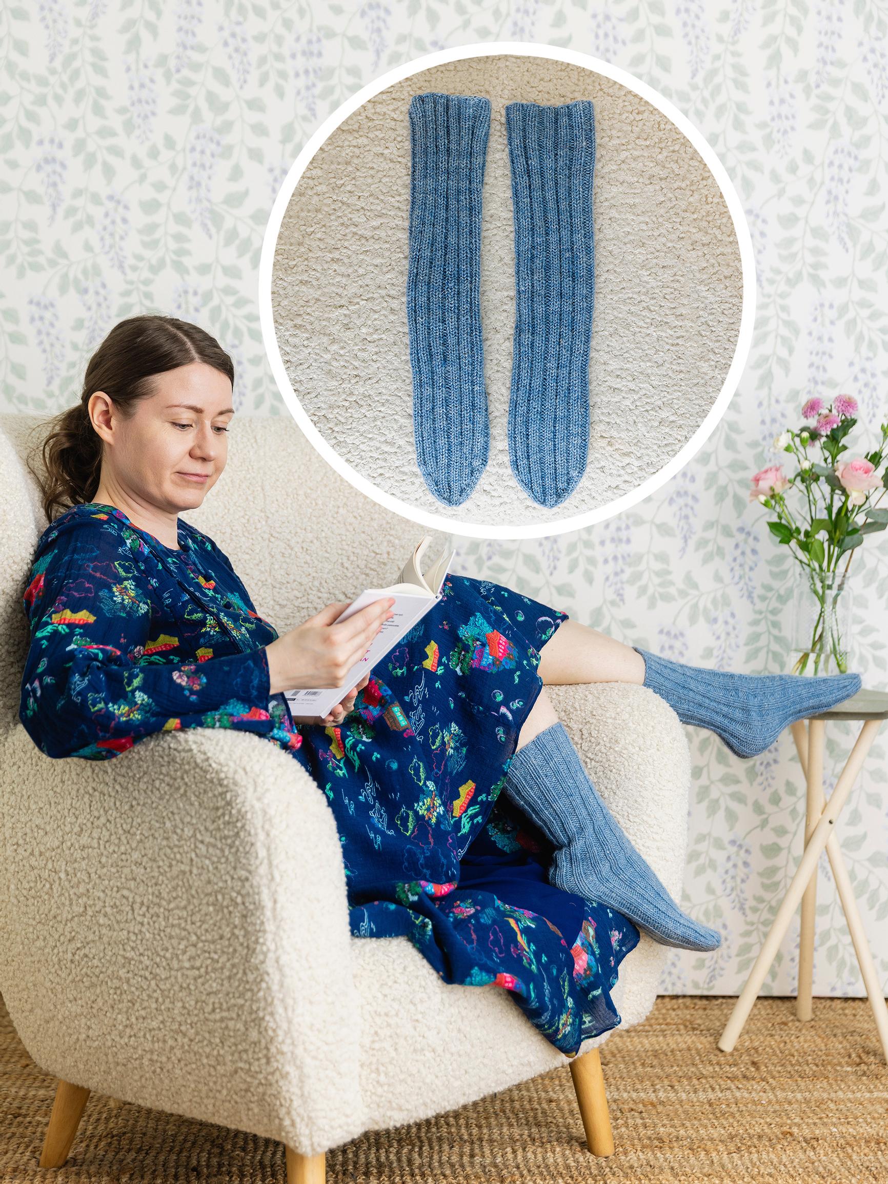 Knitting tube socks is incredibly easy—here’s how to knit wool socks without a heel