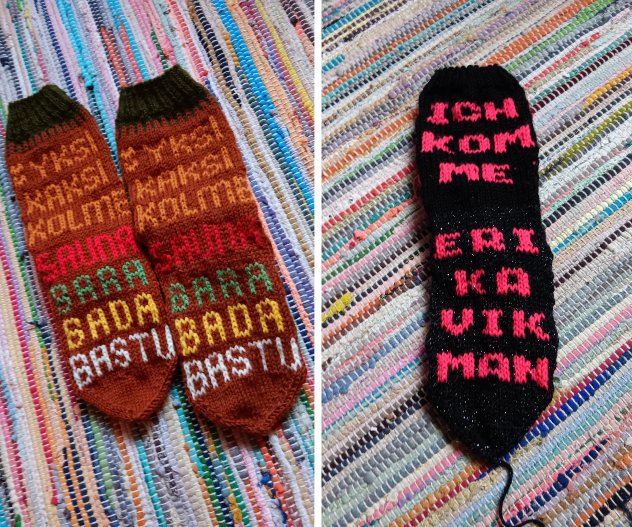 Bara Bada Bastu socks and Erika Vikman wool socks
