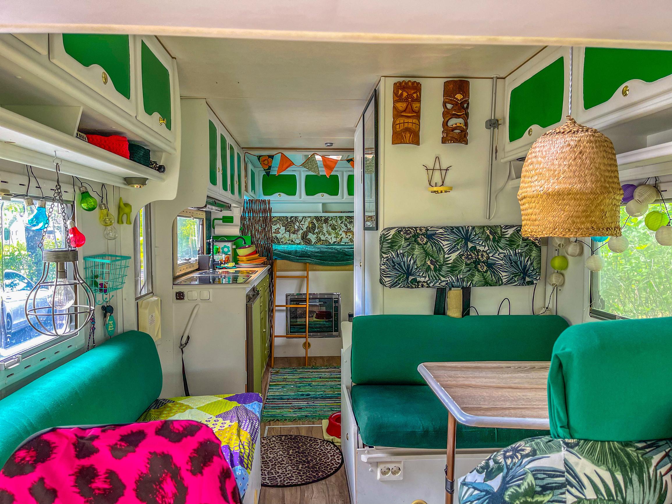 Rear section of the RV.