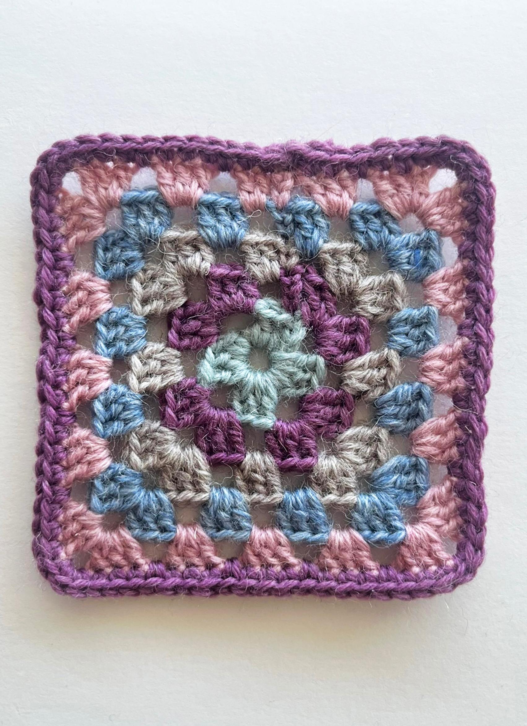 Completed granny square