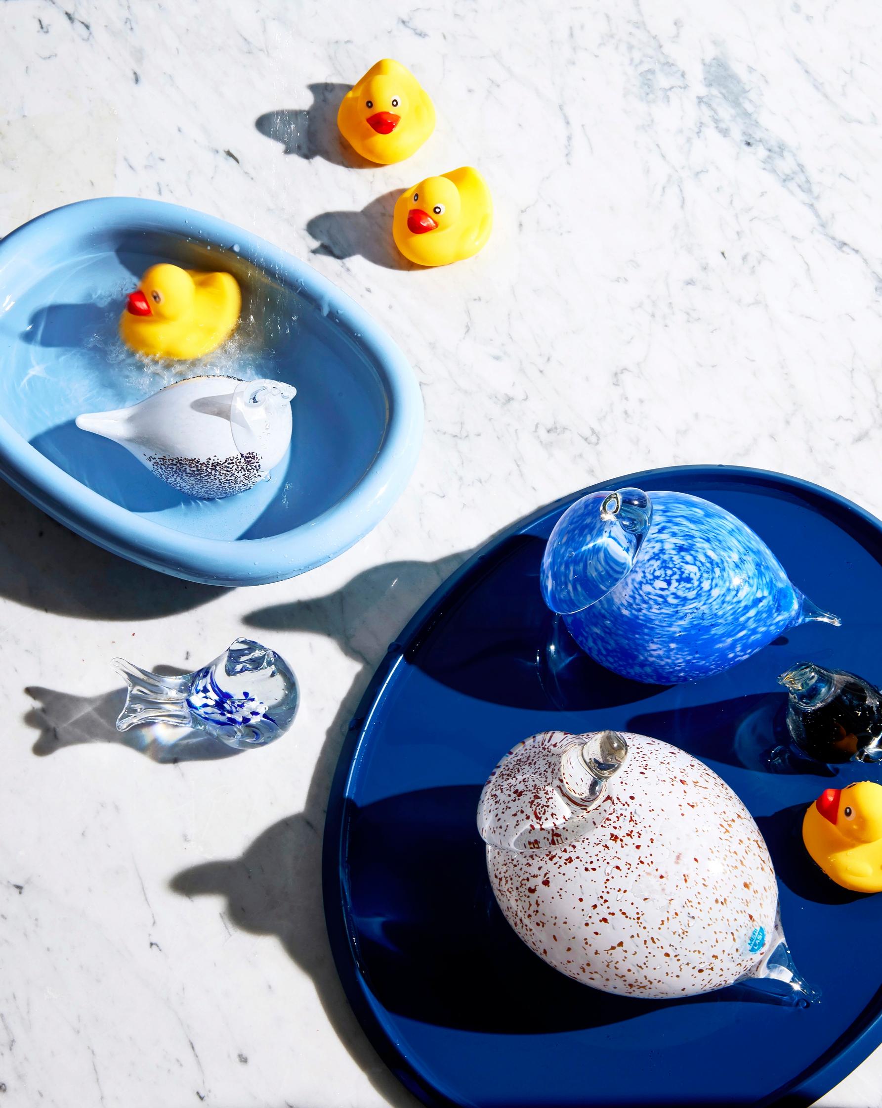 Glass bird: Merilasi Satulintu ornaments