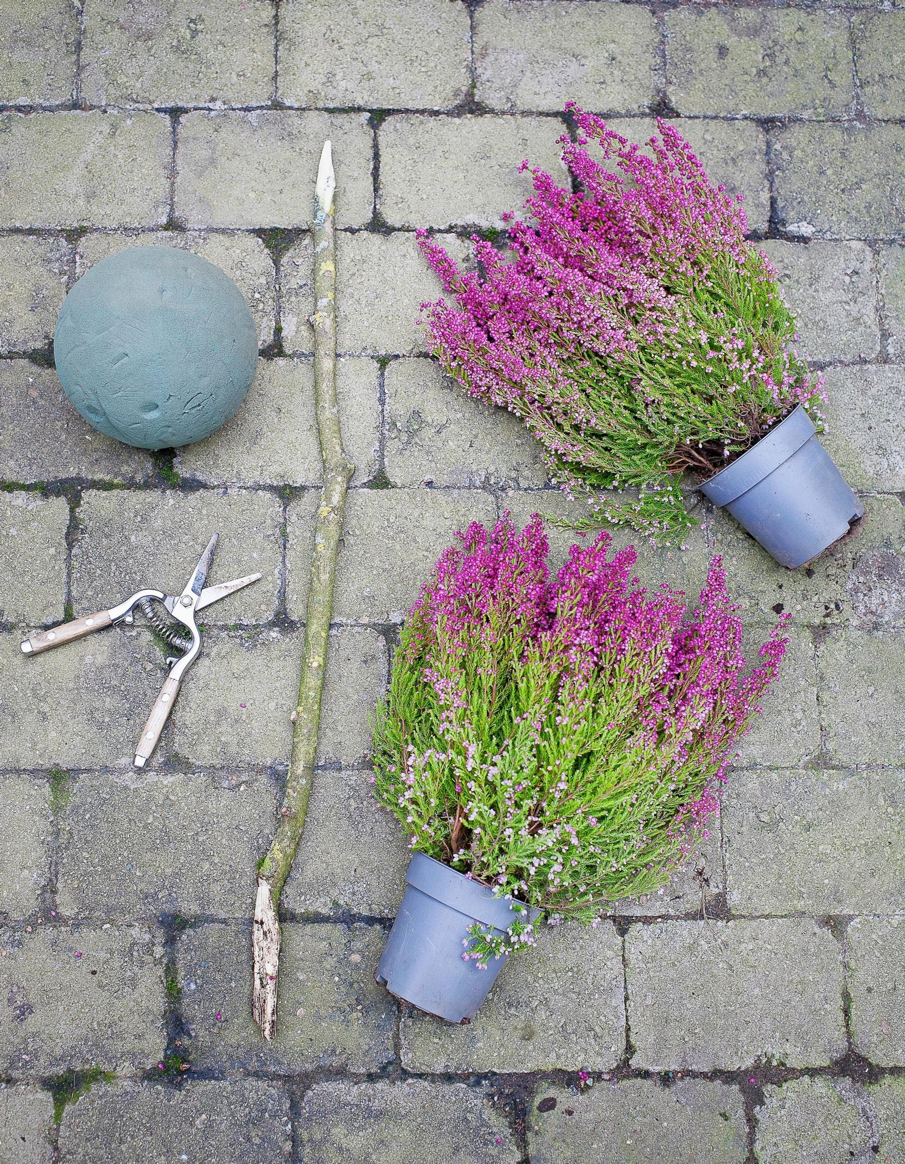 Materials for the heather tree