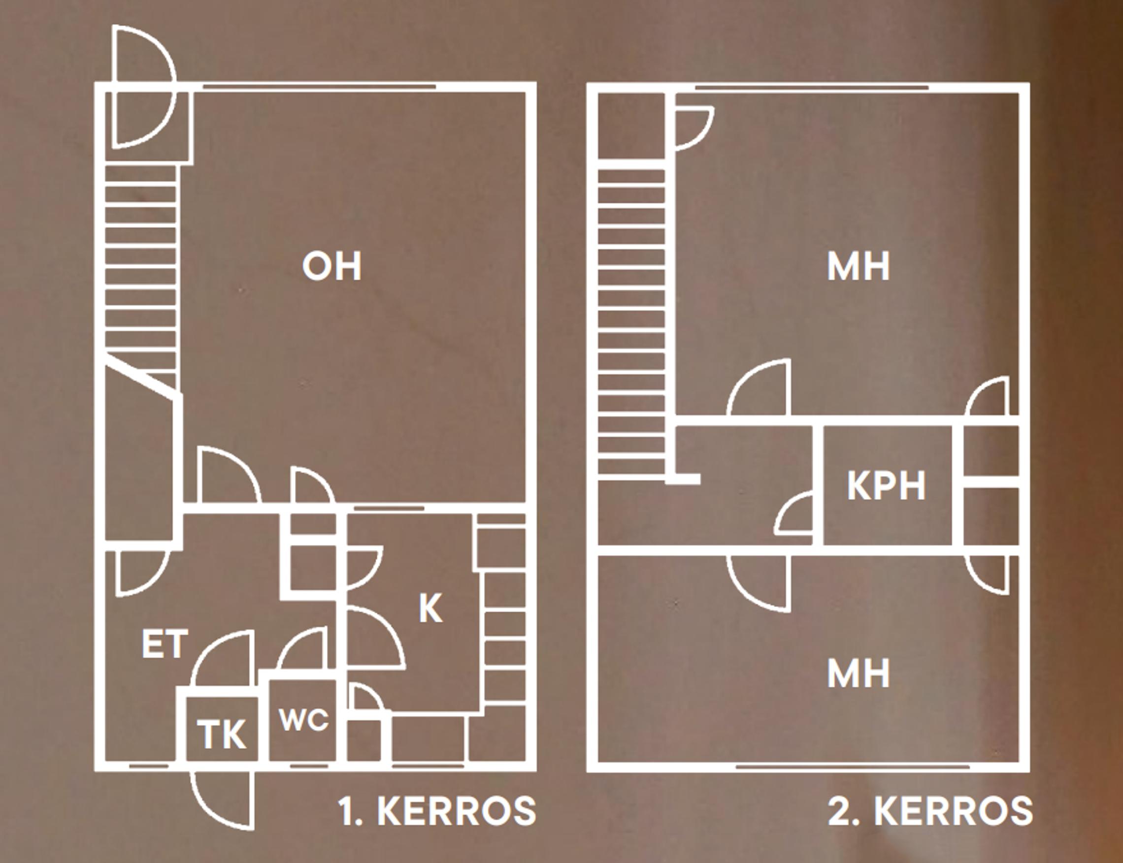 Floor plan of the row house home