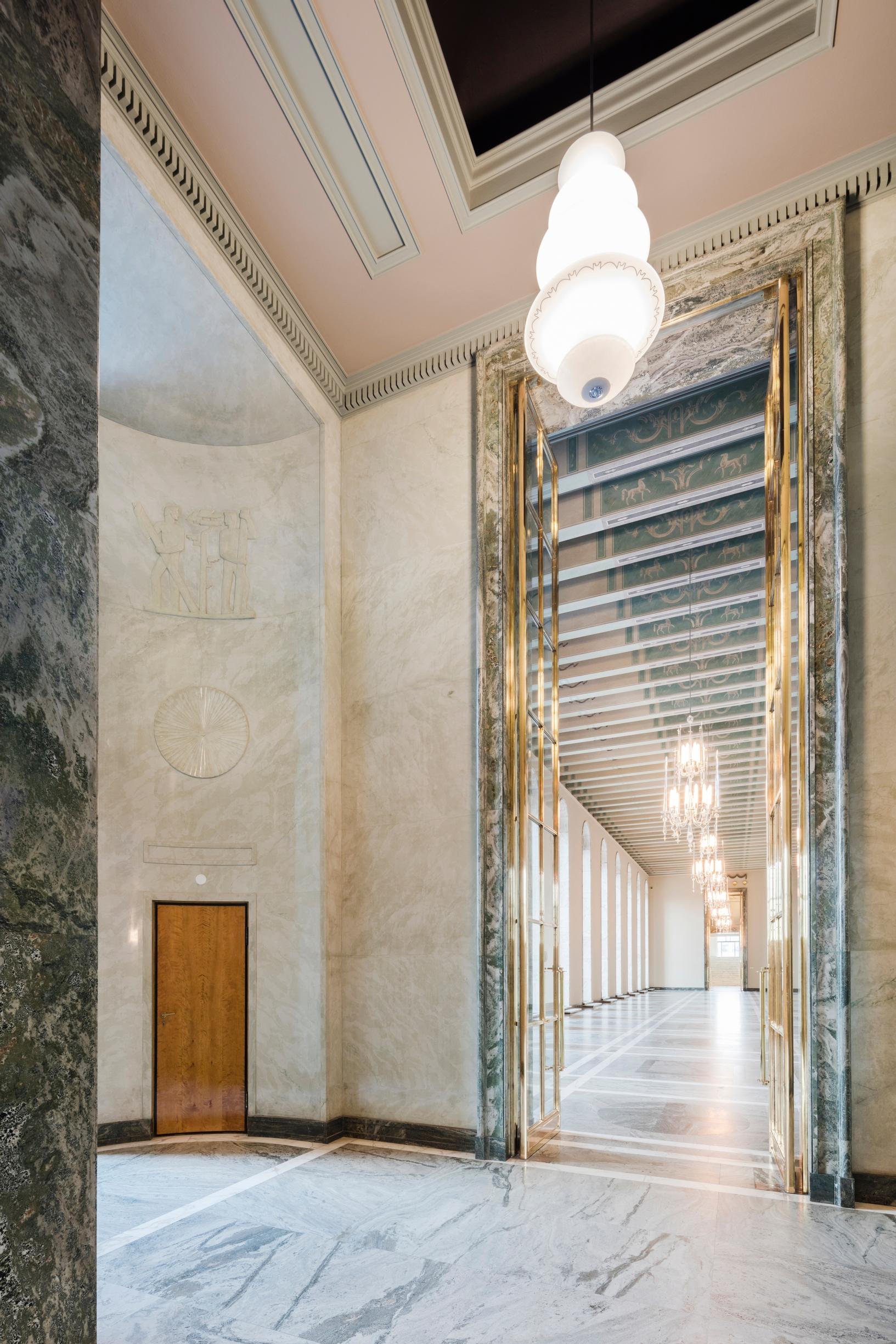A view of the Parliament Building’s Hall of State