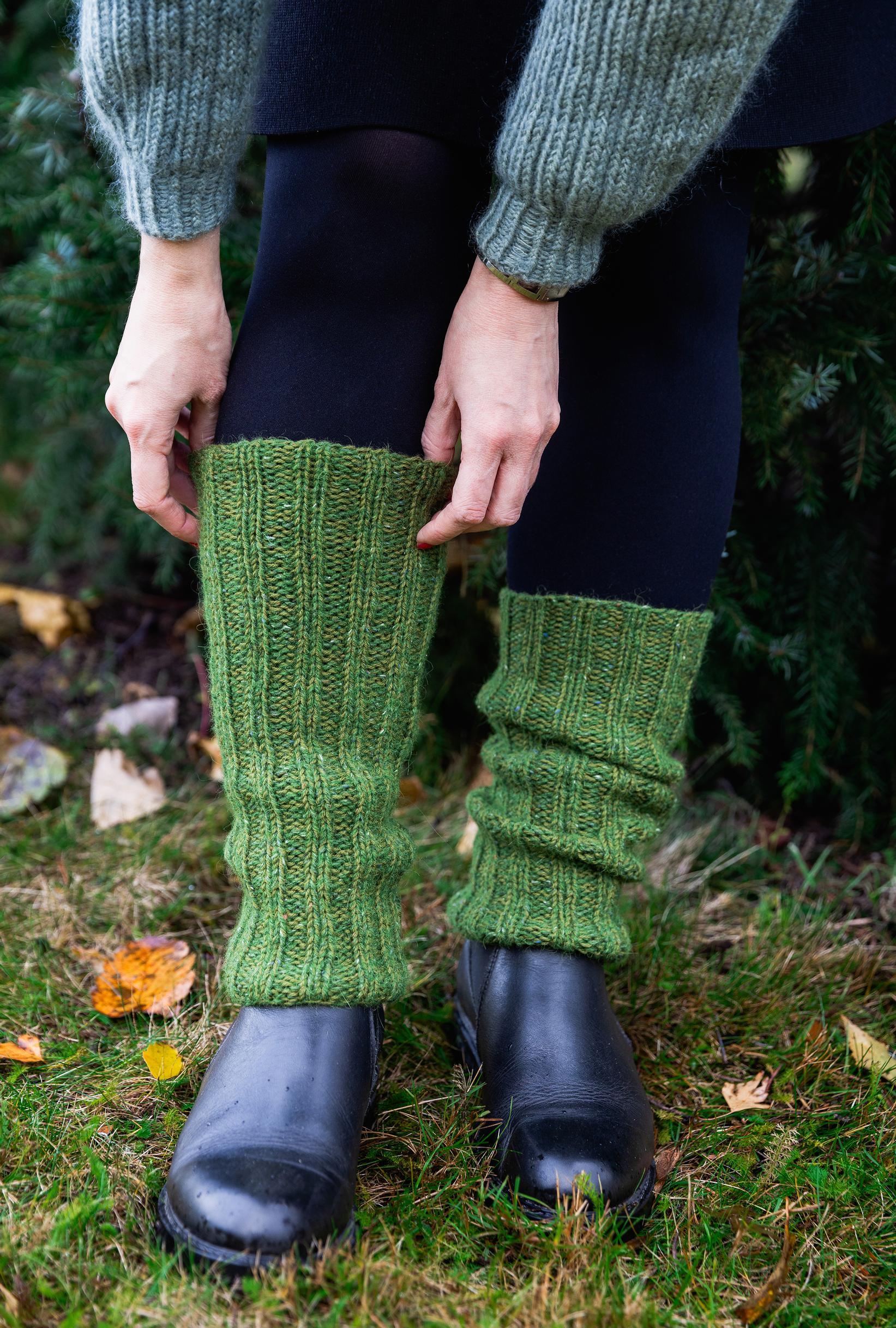 Leg warmers on a model