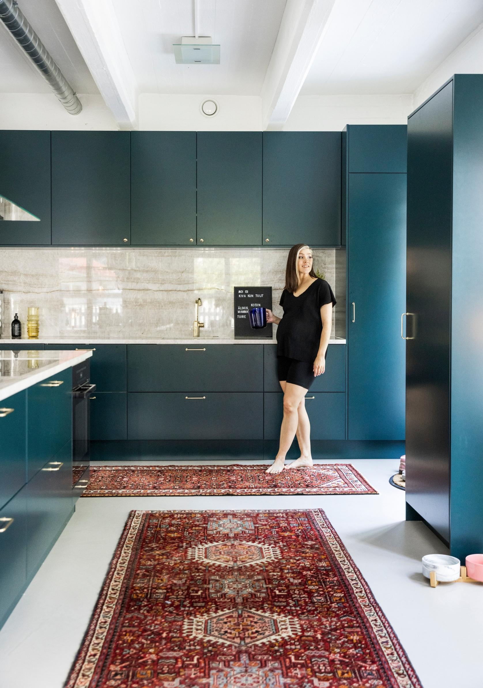 Jannika B in her renovated kitchen