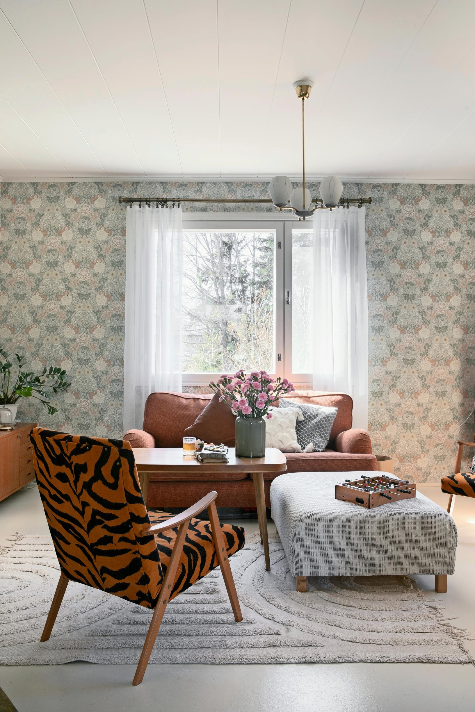 living room with a two-seater sofa
