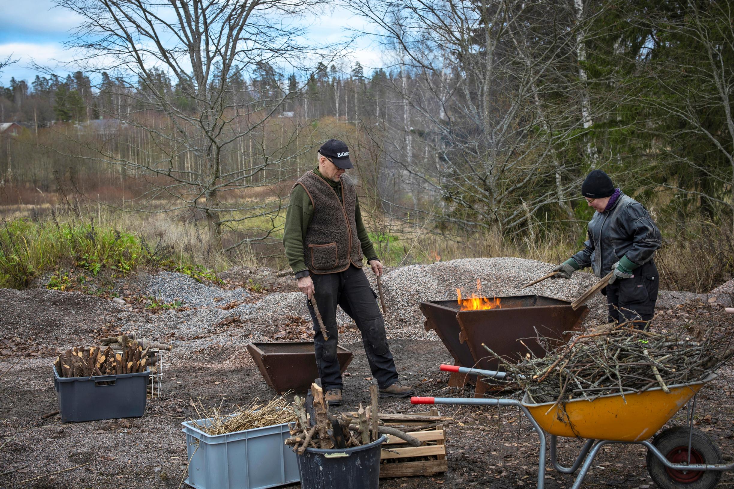 making biochar, wear natural fibers