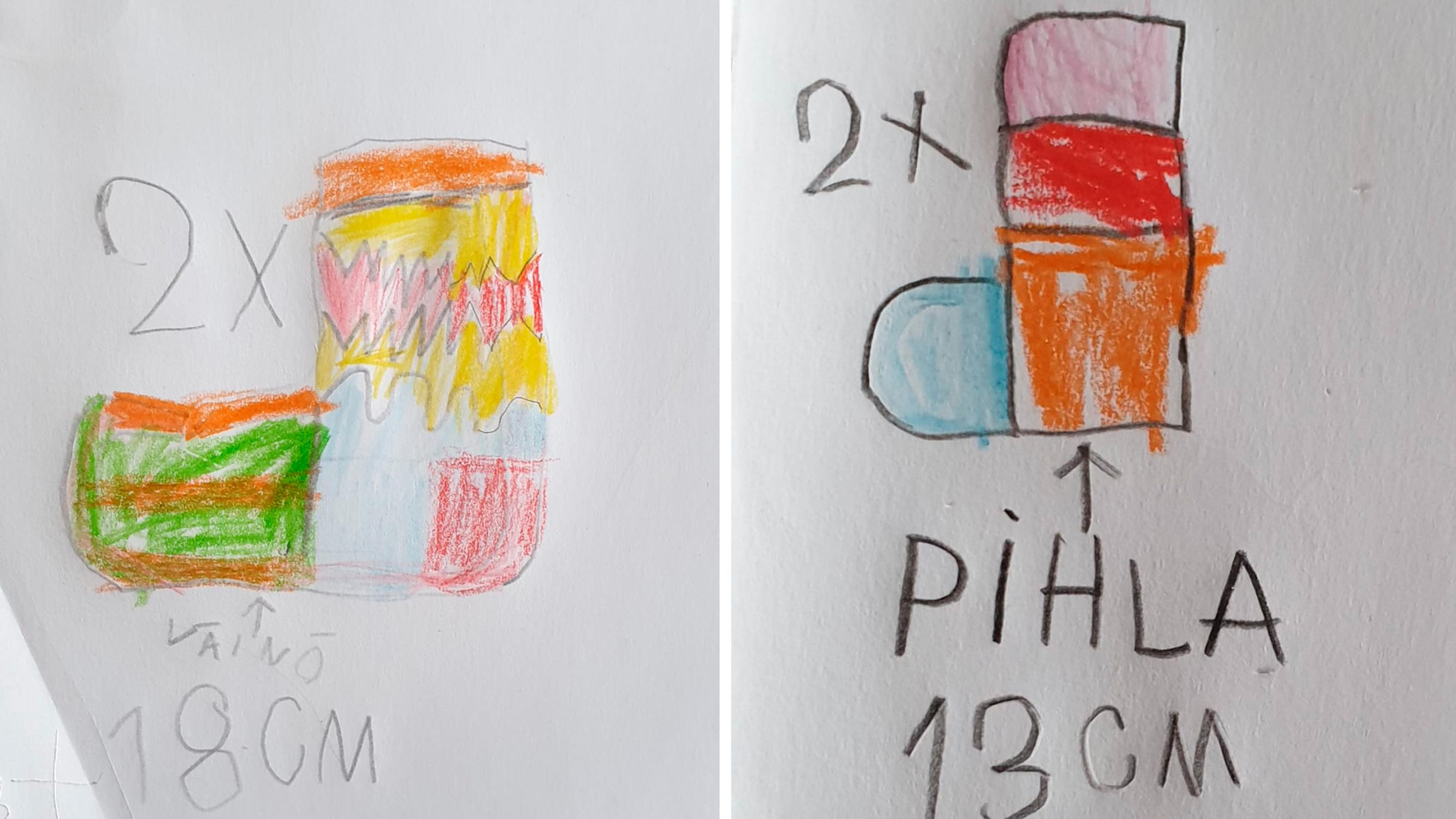 5-year-old designed dream socks for himself and his sister—and grandma knitted them! See the delightfully colorful result