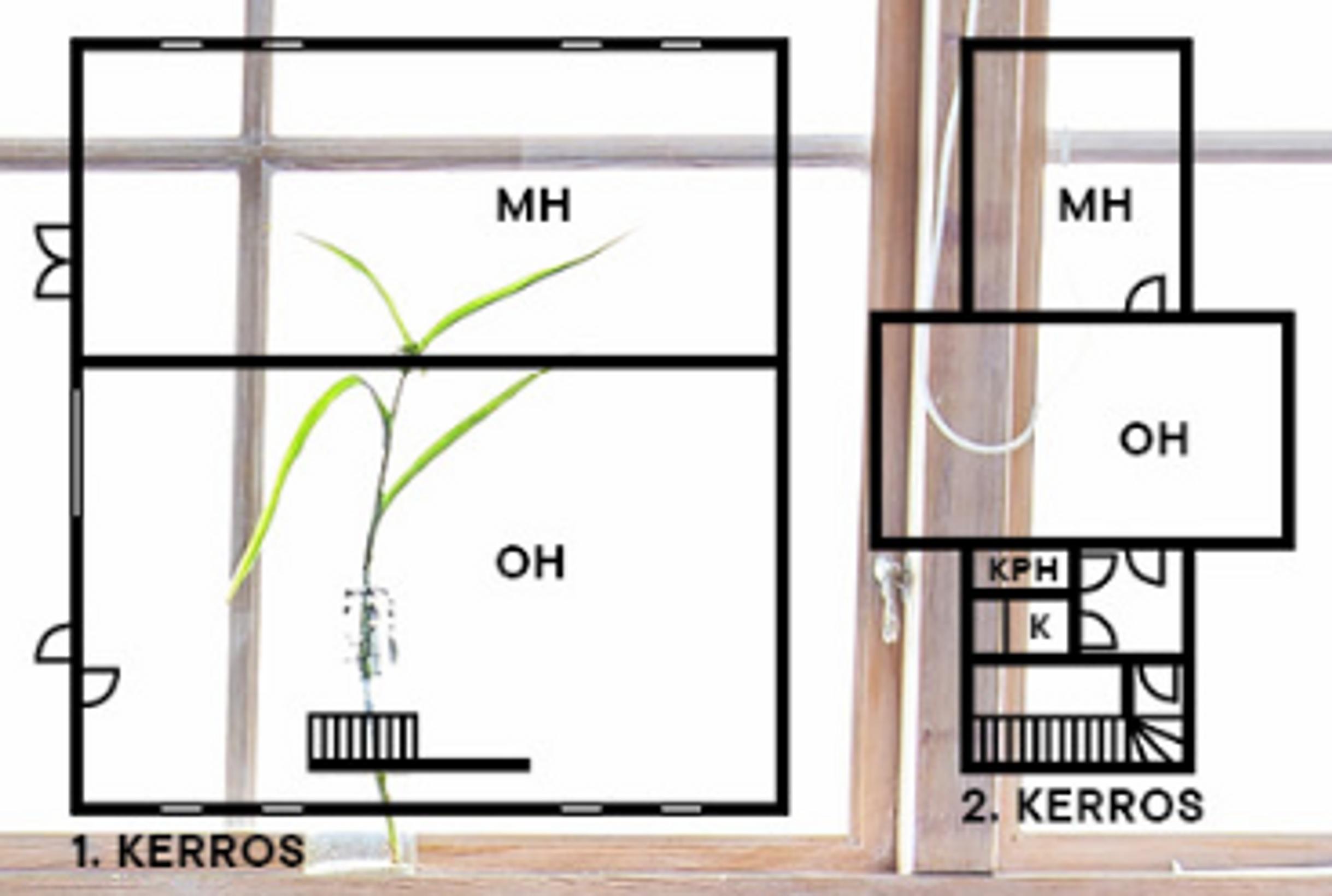 Floor plan of the boathouse.