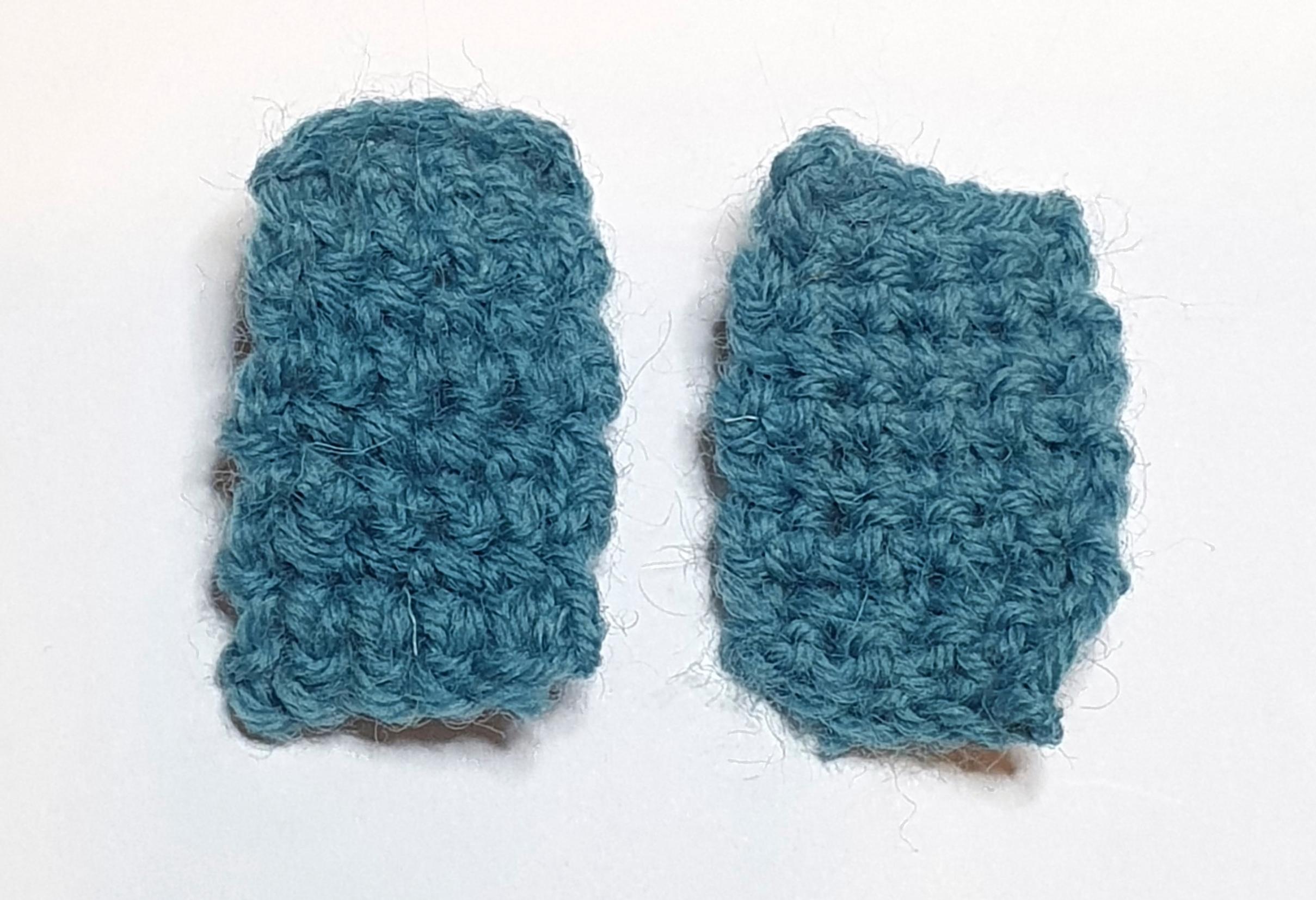 Supports for the crocheted belt bag