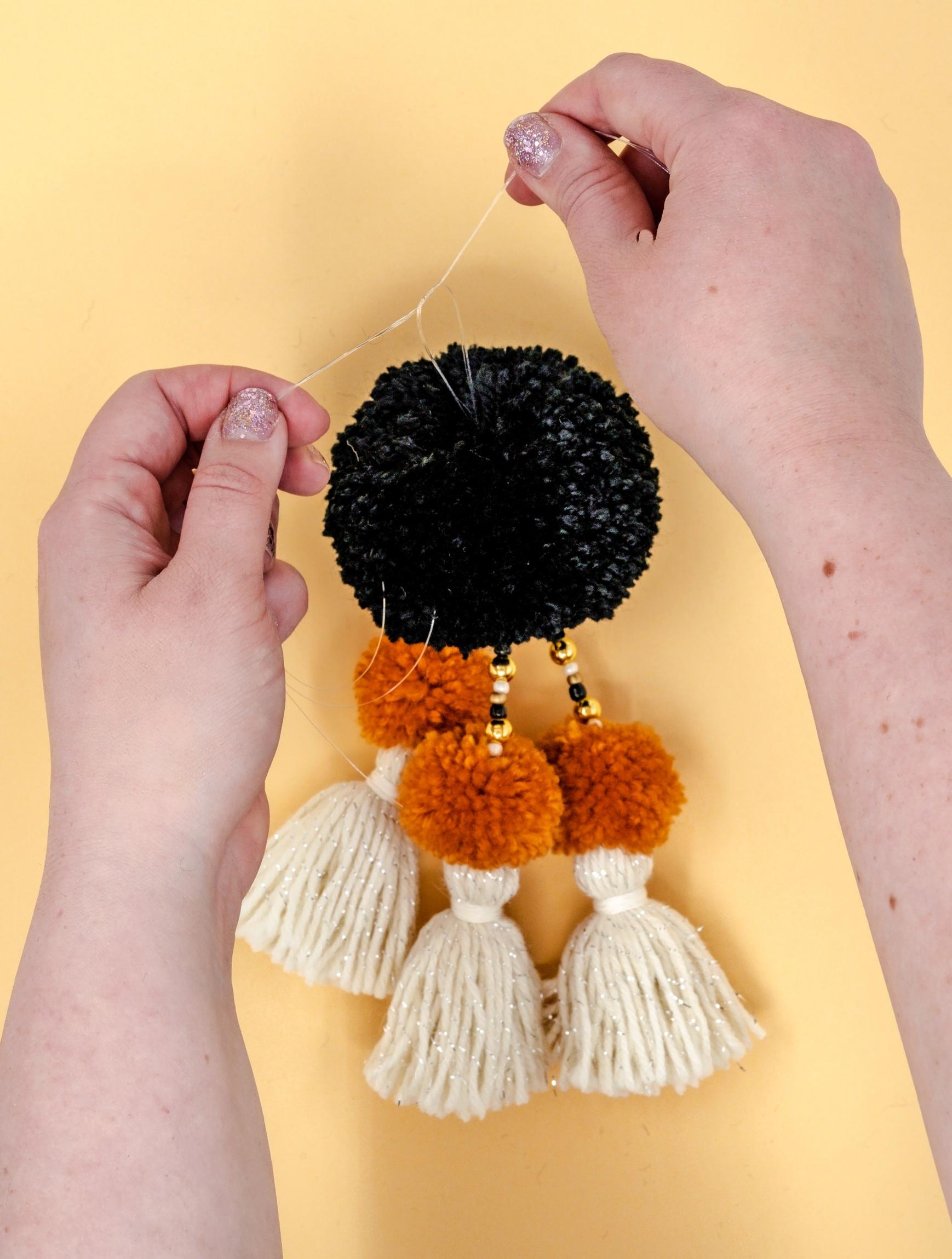 assembling the bag charm
