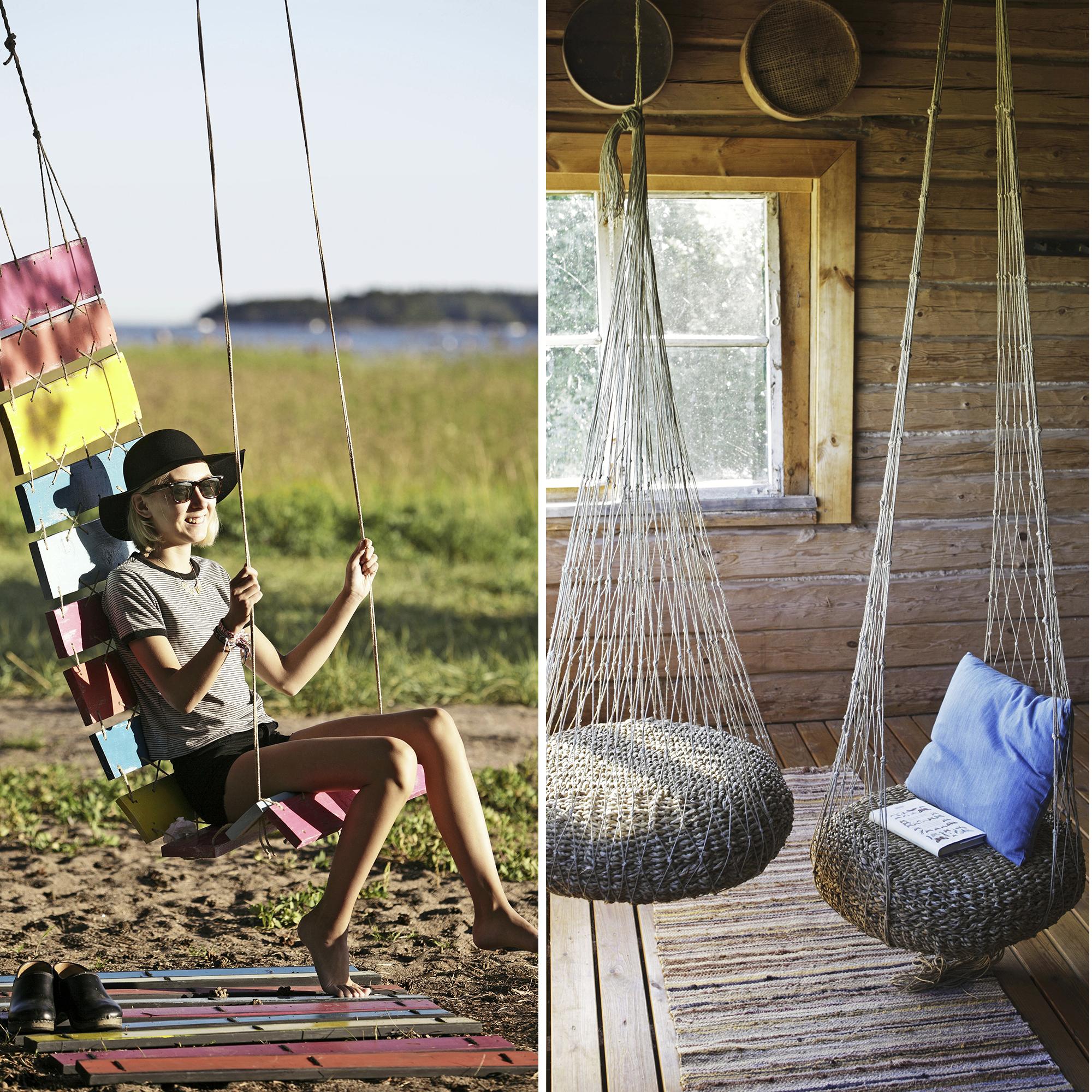 6 × dream-worthy hammocks—craft your own easily from fabric, leftover boards, or even a rag rug