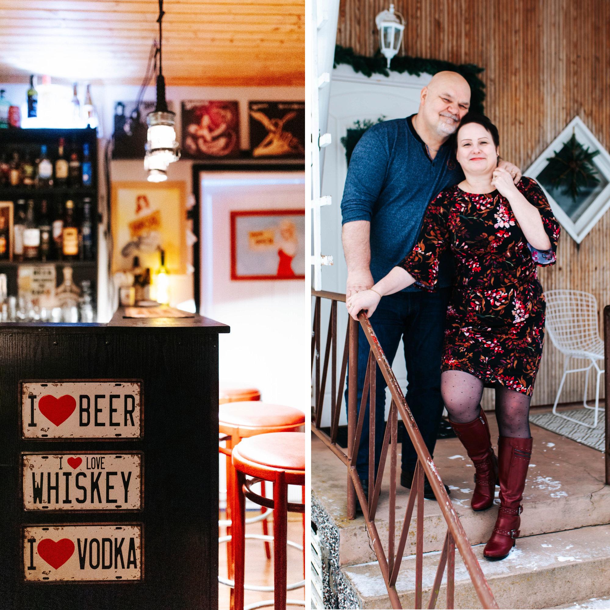 Kids’ room turned home pub! After their son moved out, Kari and Elina transformed the empty room into their dream hangout