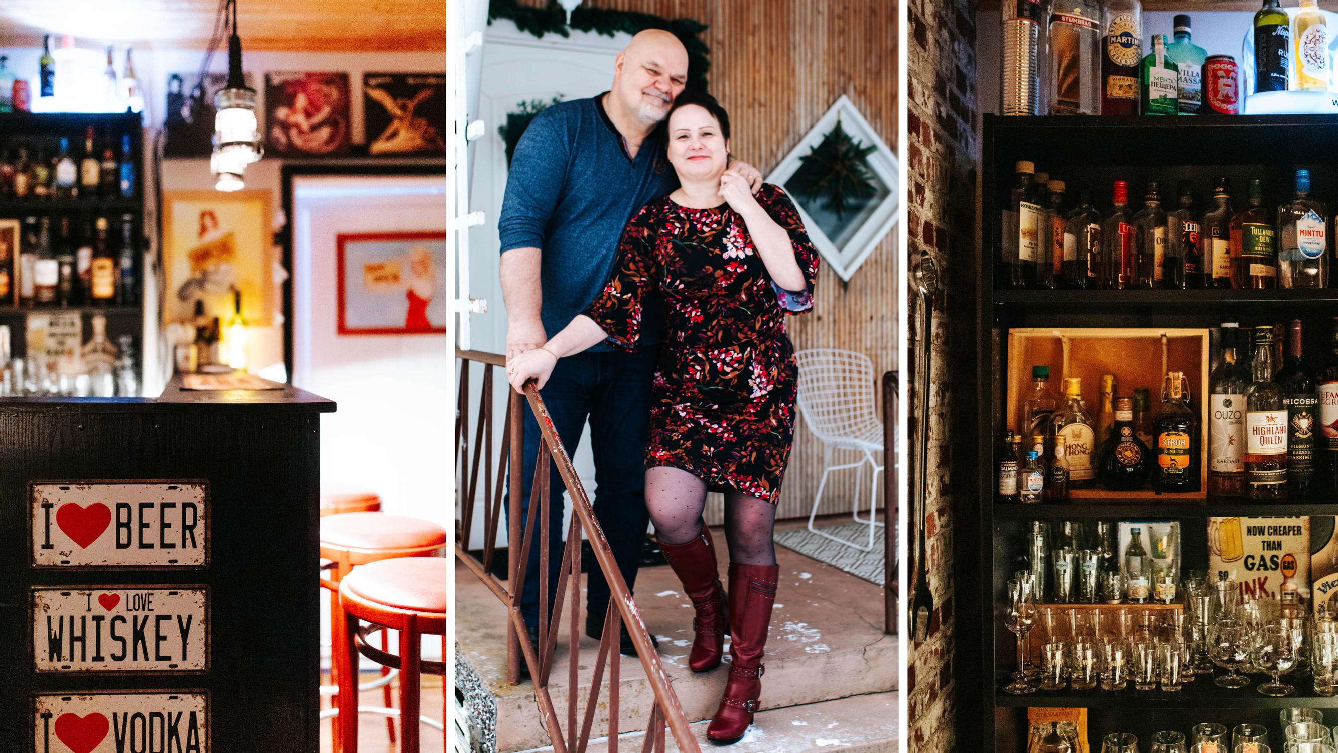 Kids’ room turned home pub! After their son moved out, Kari and Elina transformed the empty room into their dream hangout
