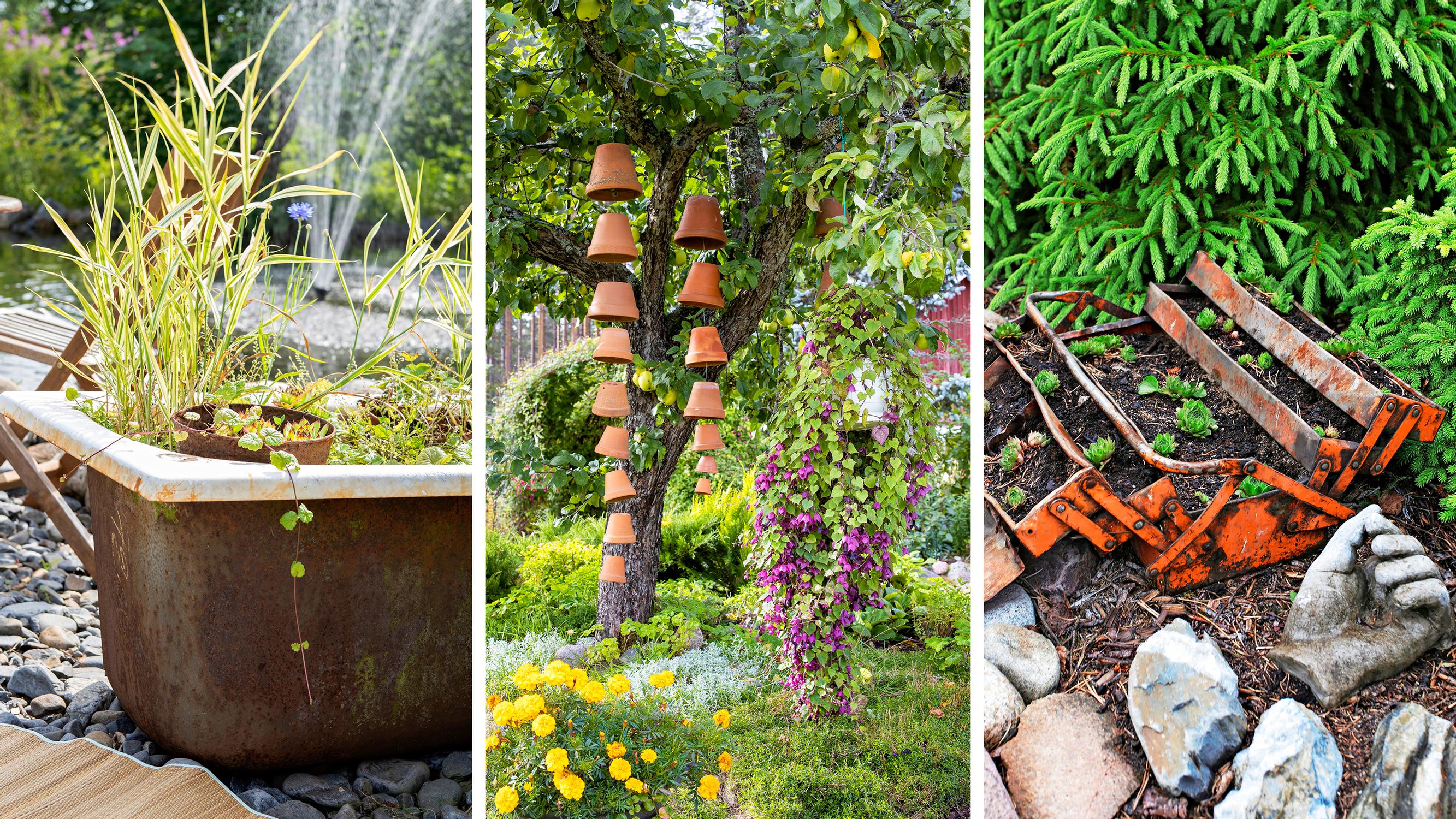 10 fun recycled garden decorations — DIY ideas to give new life to an old toolbox and more