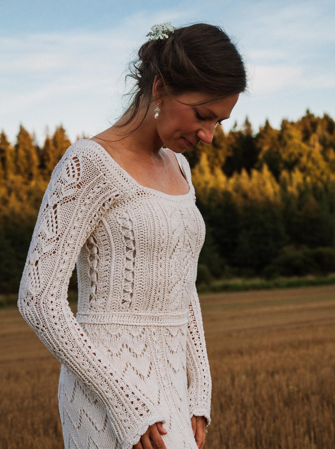 ivory colored wedding dress Ivory Wedding Dress,Simple Wedding Dress,Long Wedding Dress,Beach Bridal Dress,WD00247, US16 / Ivory main image 1