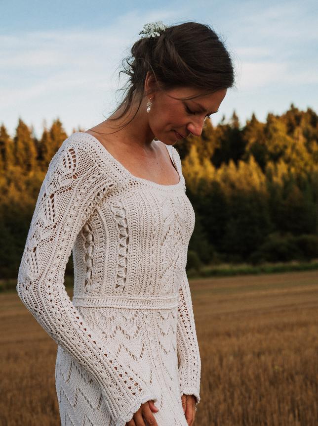 Knitted wedding dress by Veronika Lindberg a.k.a Kutovakika | Kotona Living