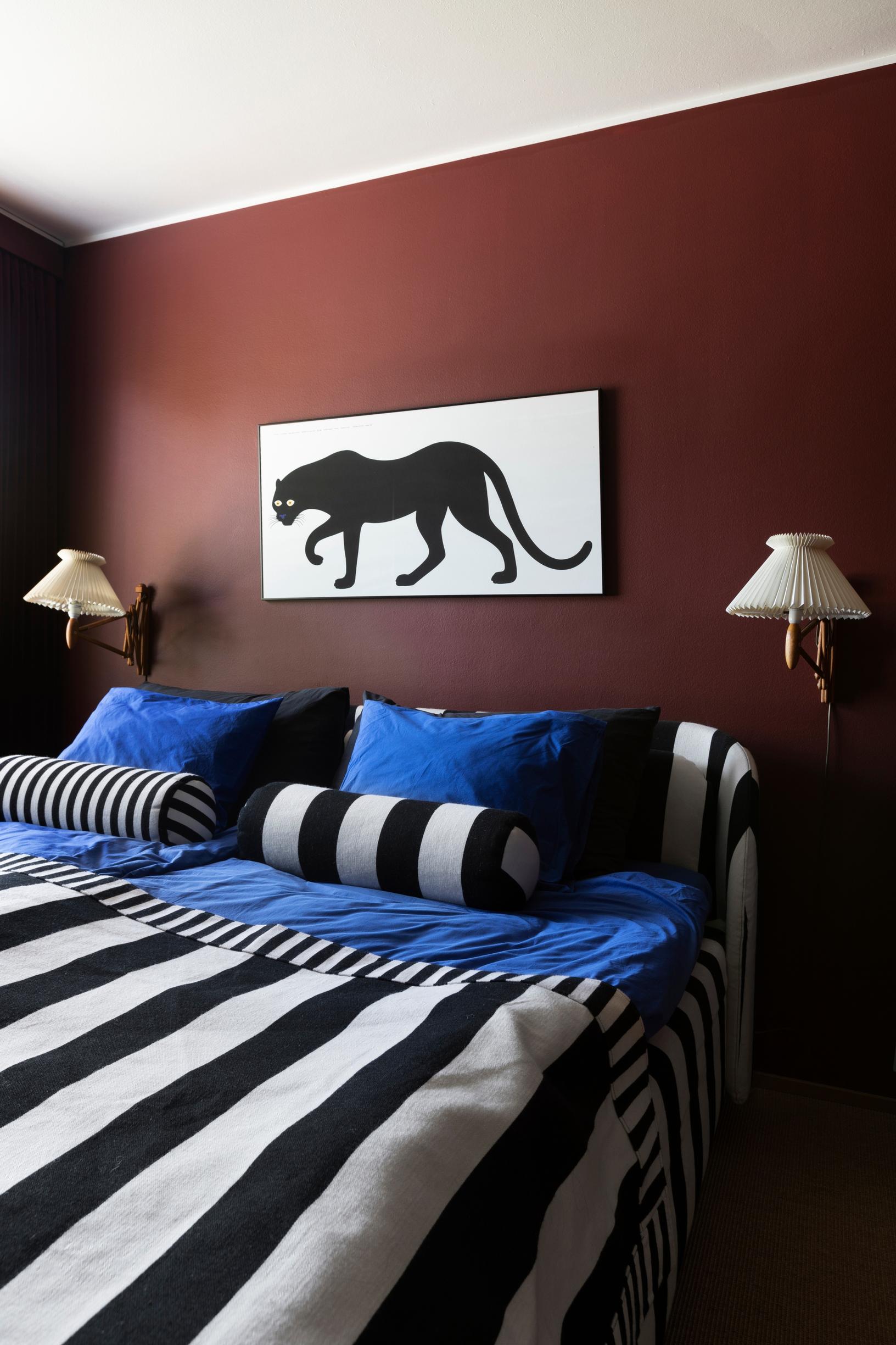 Striped bedspread