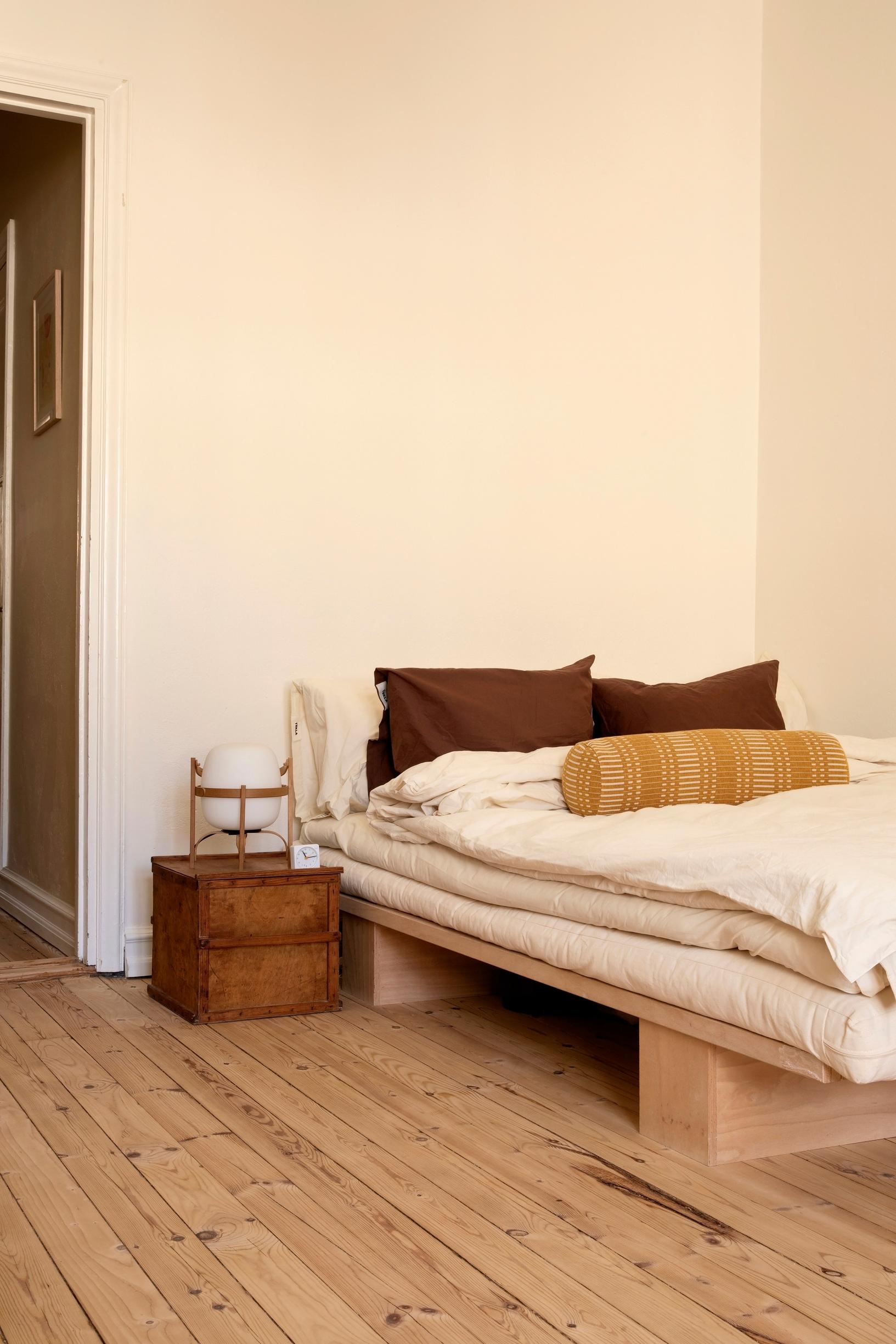 Futon in the sleeping area.