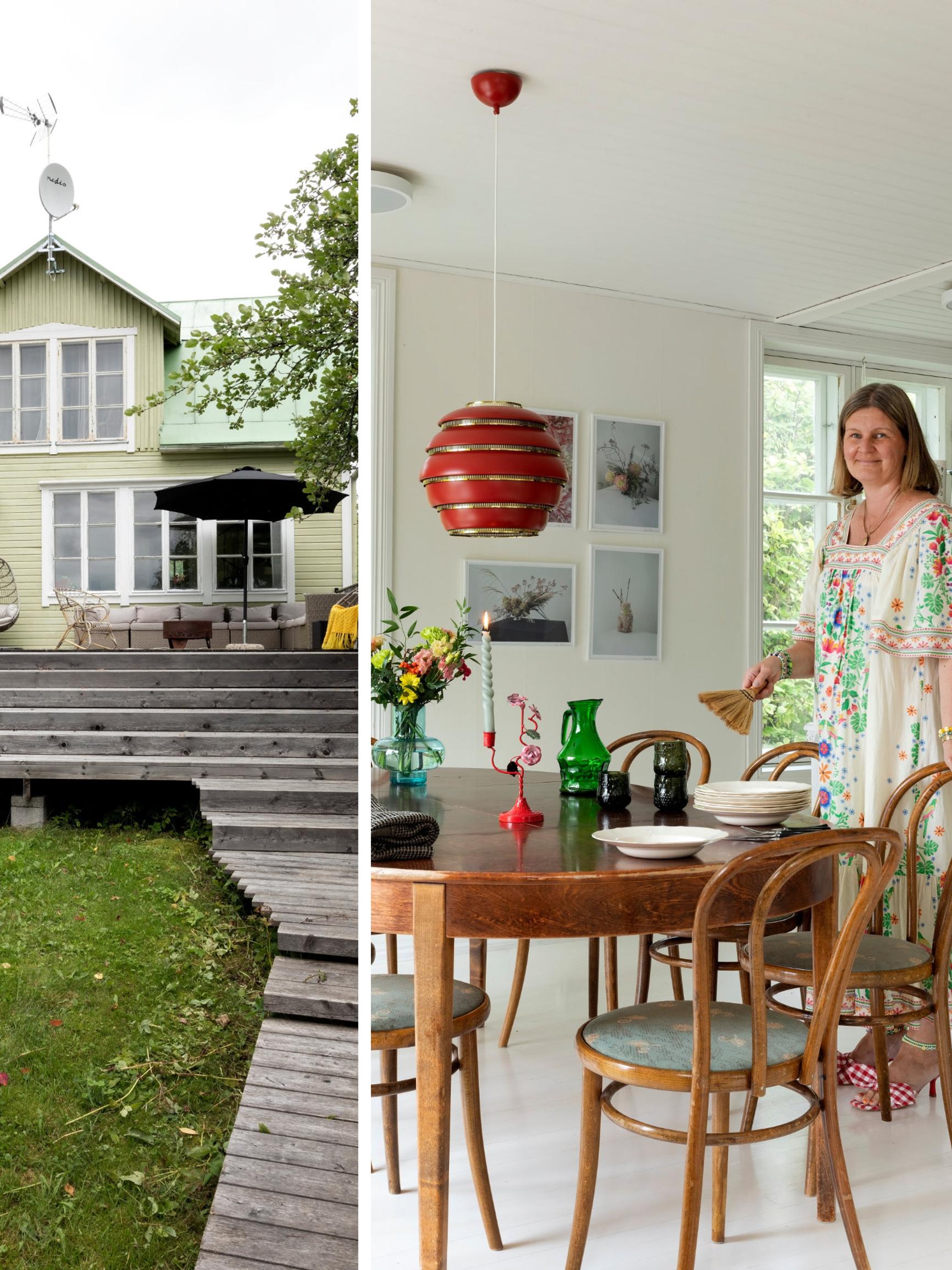 Rescued mansard-roofed villa was turned into a vacation home—“If you dream of something, do it right away”