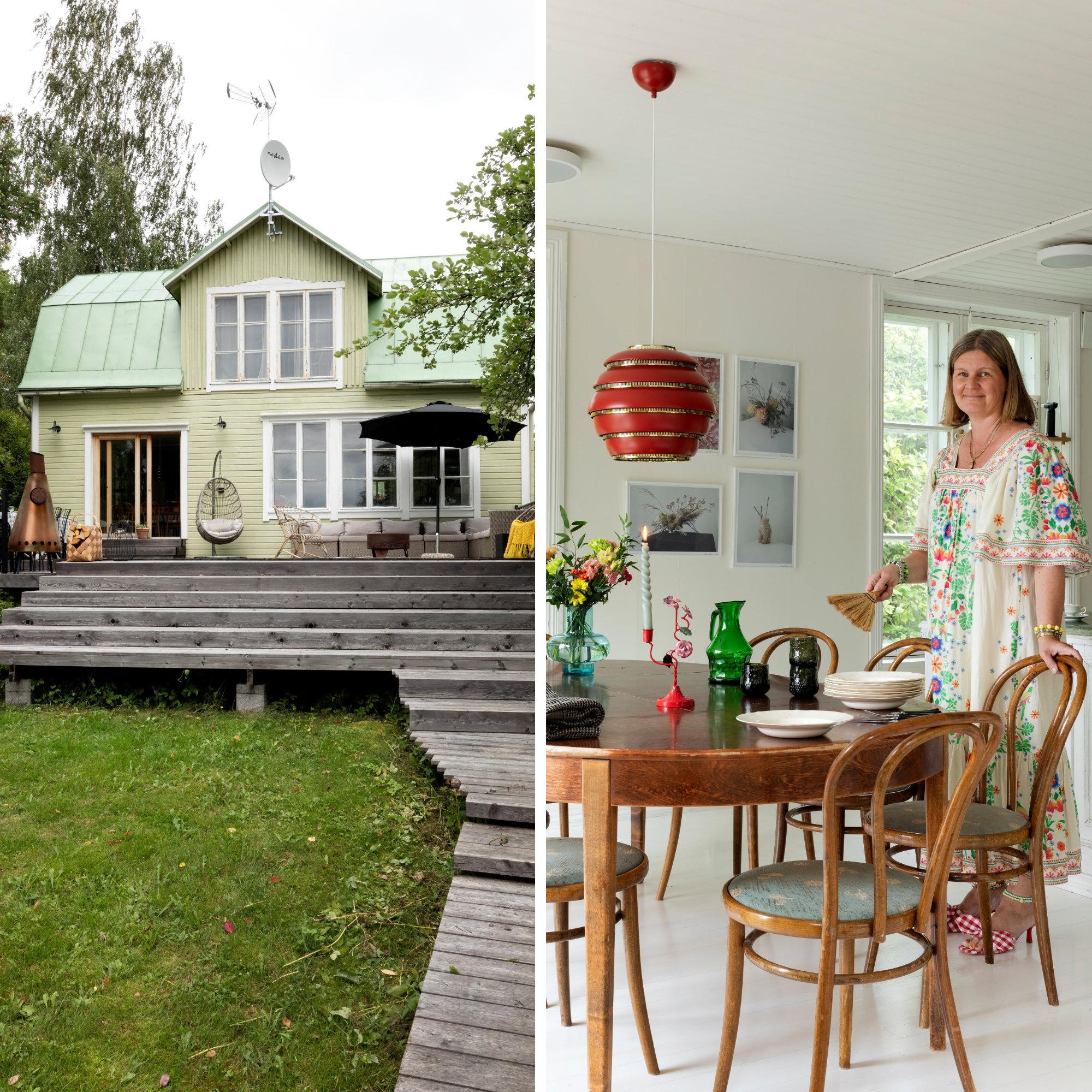 Rescued mansard-roofed villa was turned into a vacation home—“If you dream of something, do it right away”