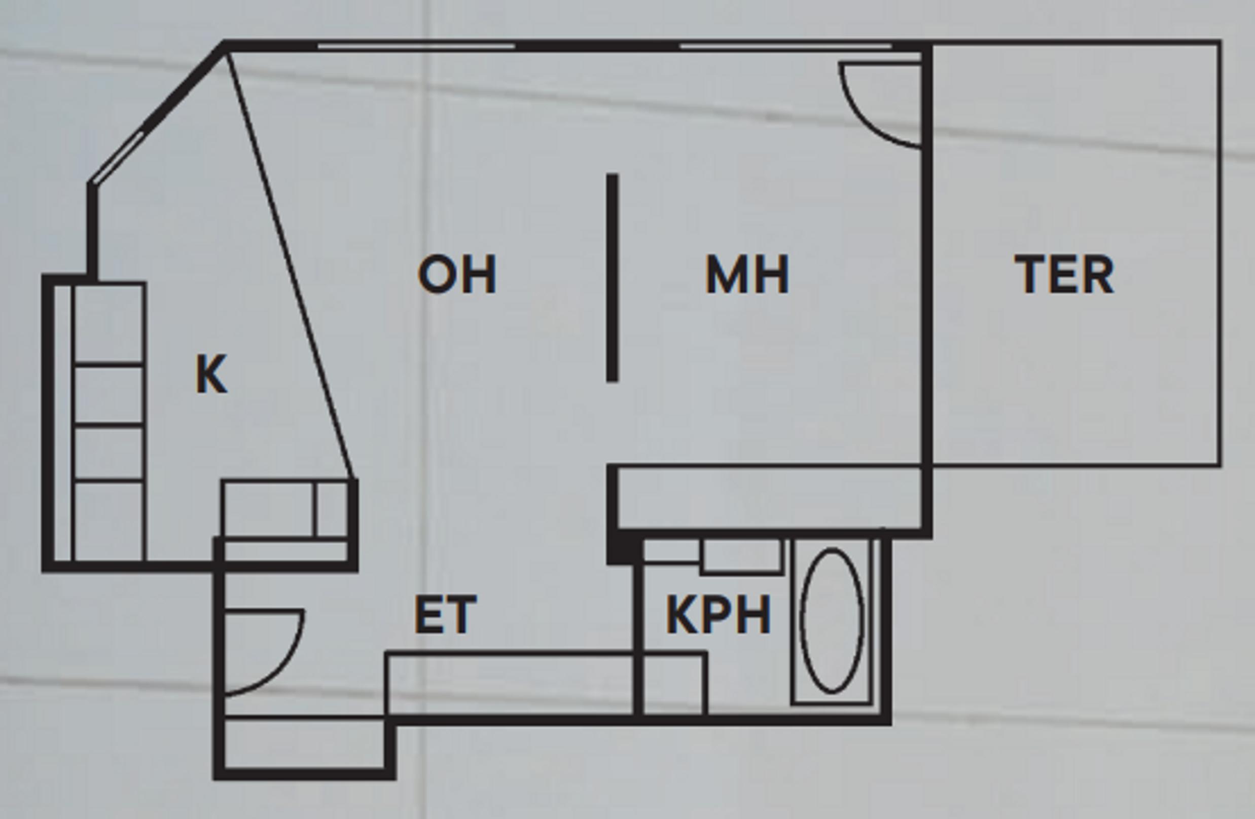The home's floor plan