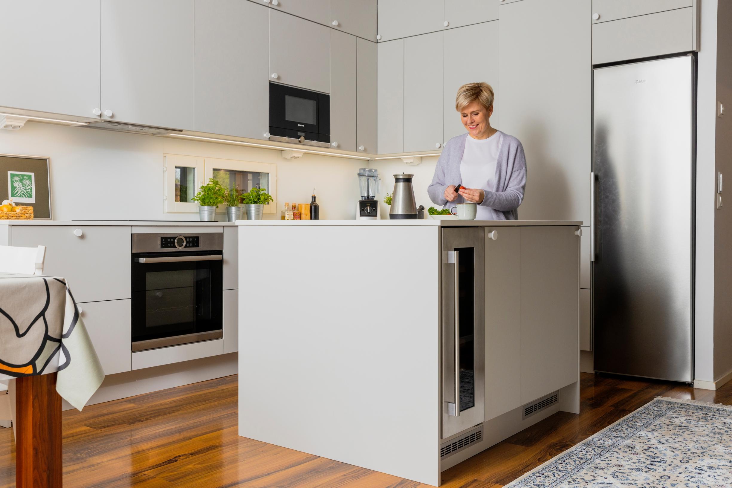 Relocating the range hood in the kitchen