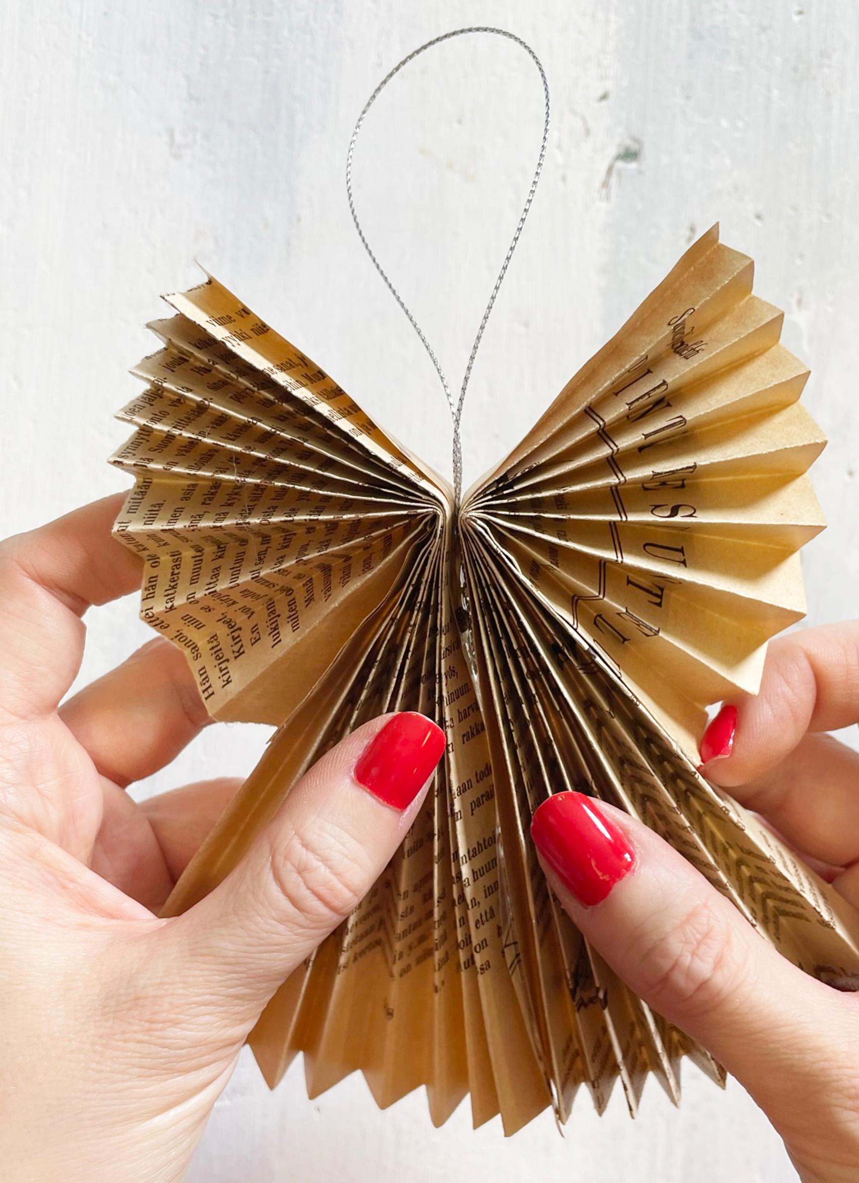 Fully glued paper angel