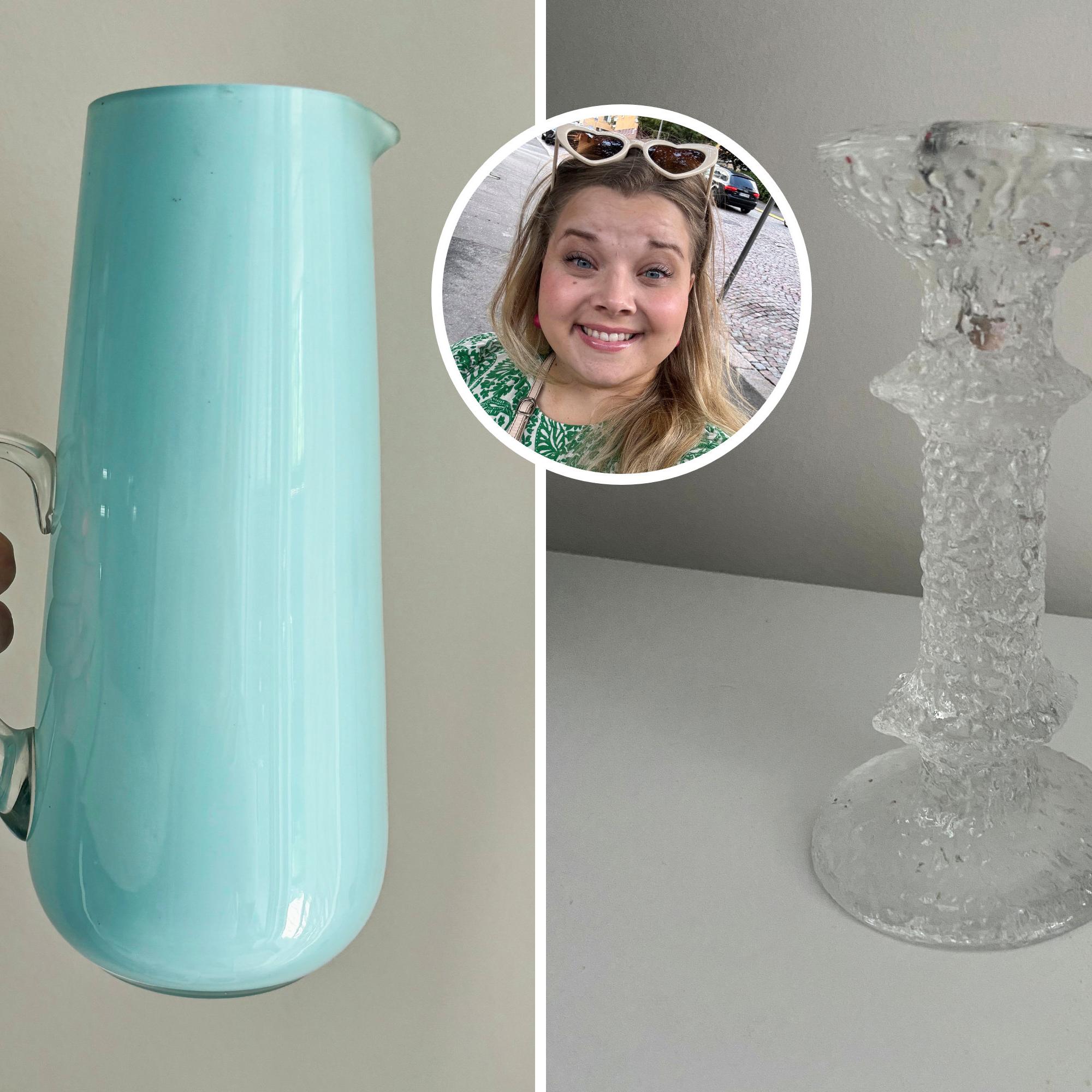 Festivo candleholder for 3 euros! Thrifter Sini makes incredible glass finds: “I’m willing to put in the time”