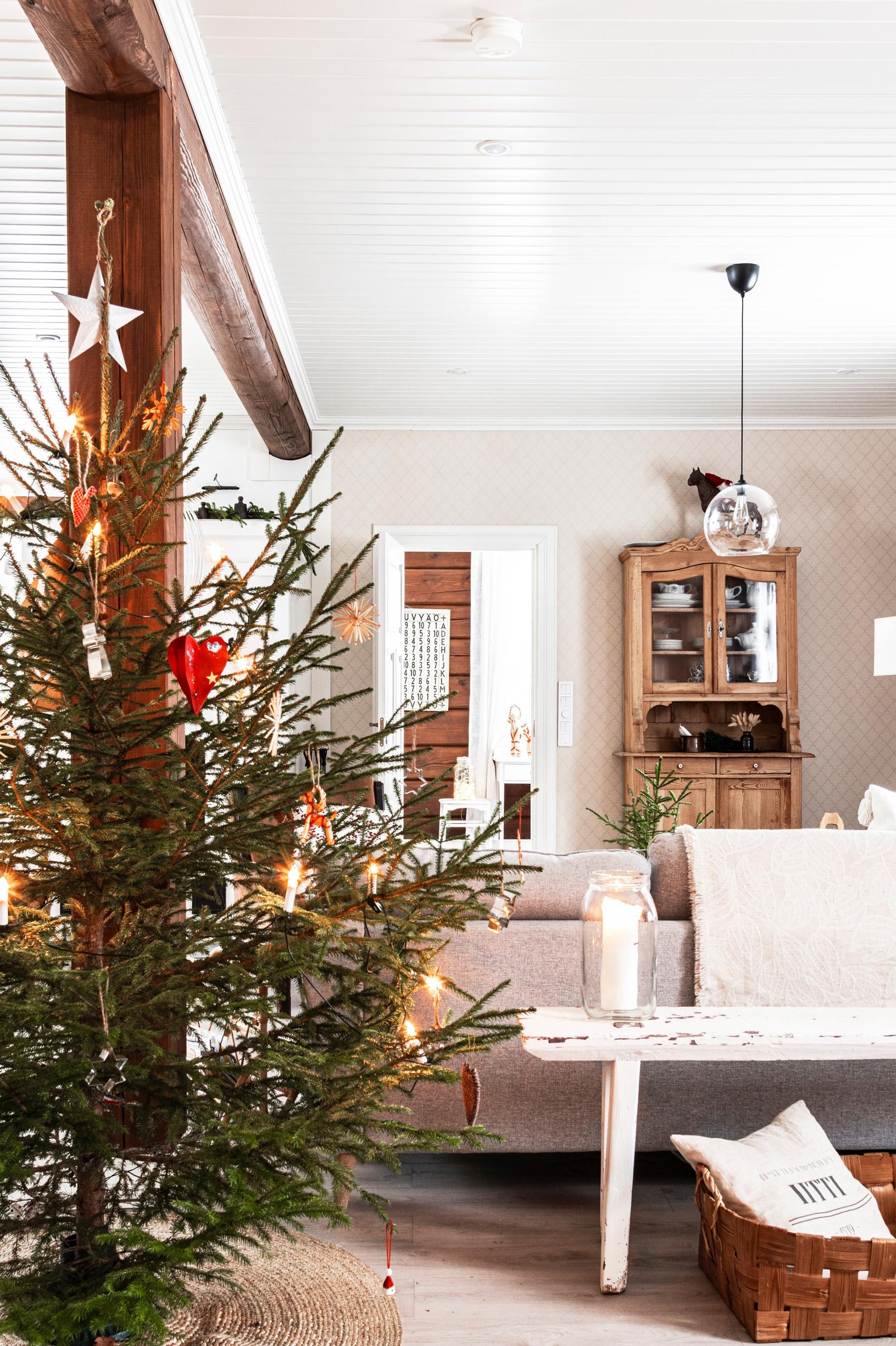 Christmas tree in the living room