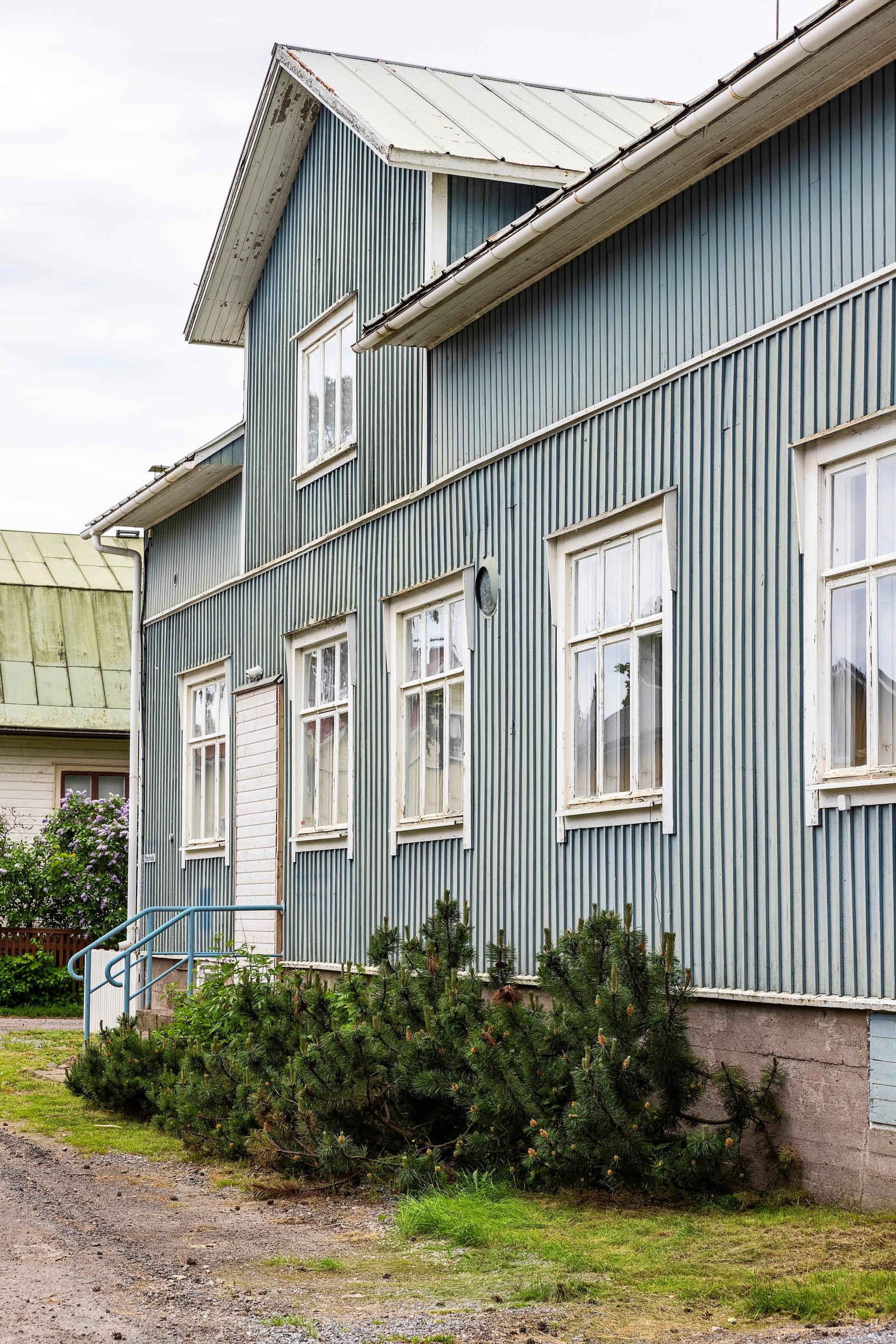 The exterior of the family home