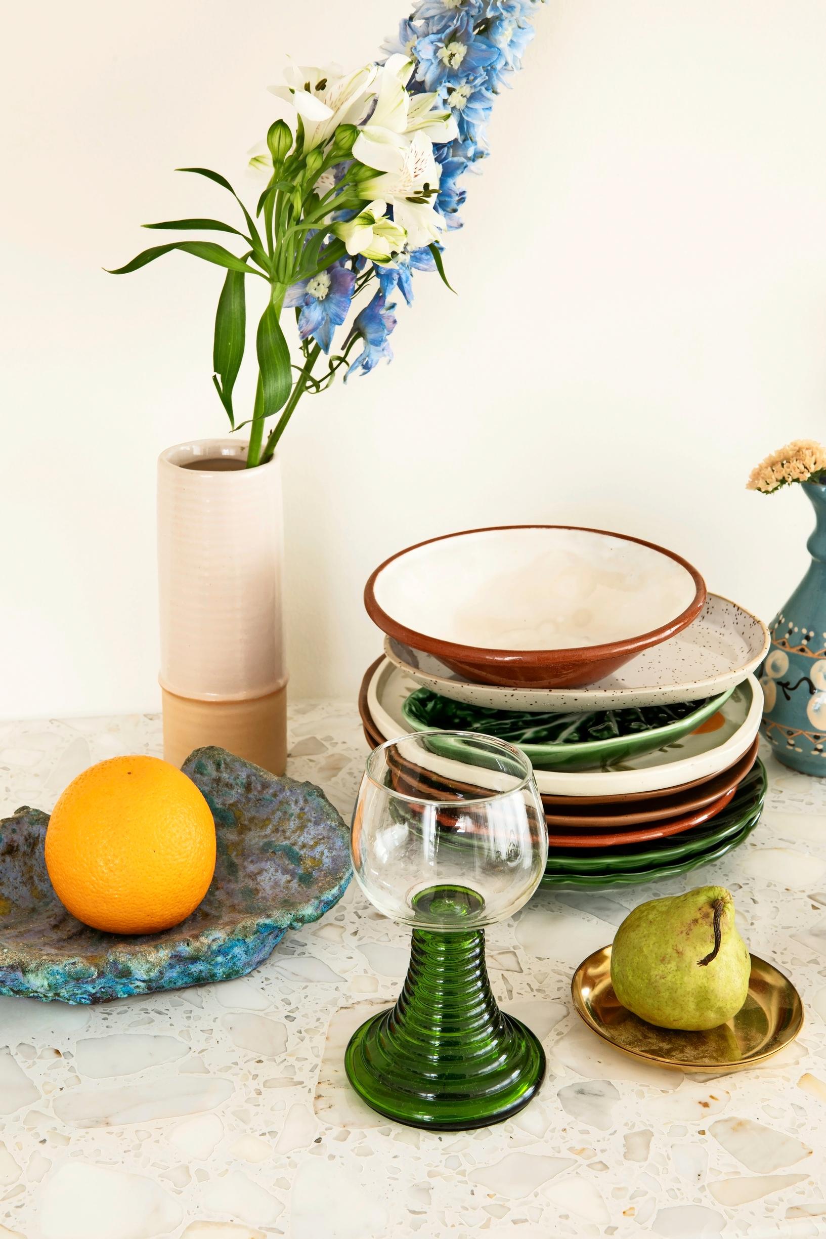 Handmade ceramics and designer dishes.