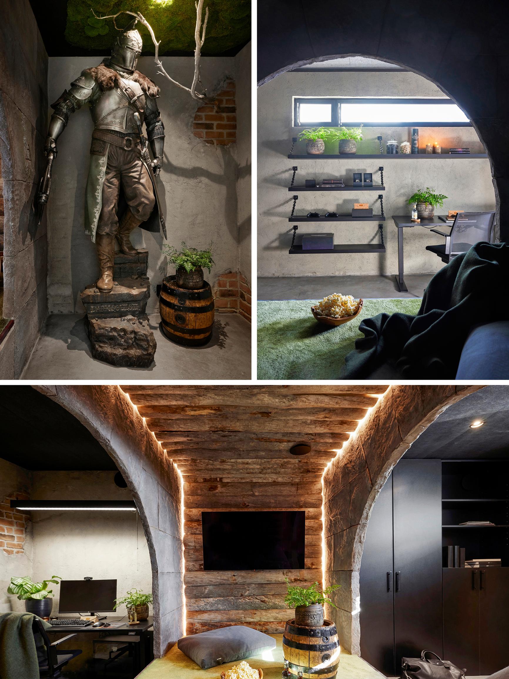 Secret door to dad’s soundproof man cave: from dull home office to a jaw-dropping hideout