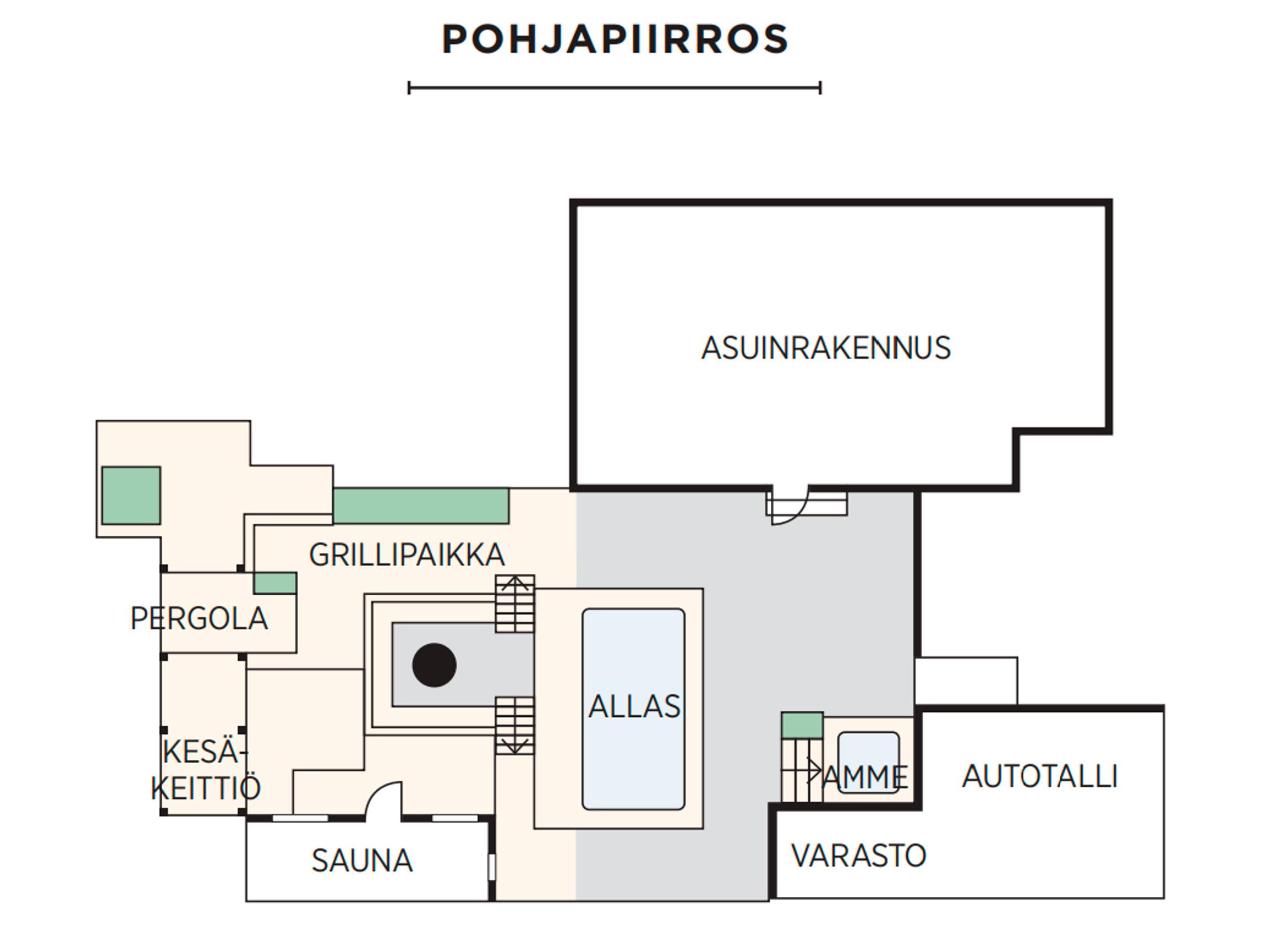 Deck area floor plan