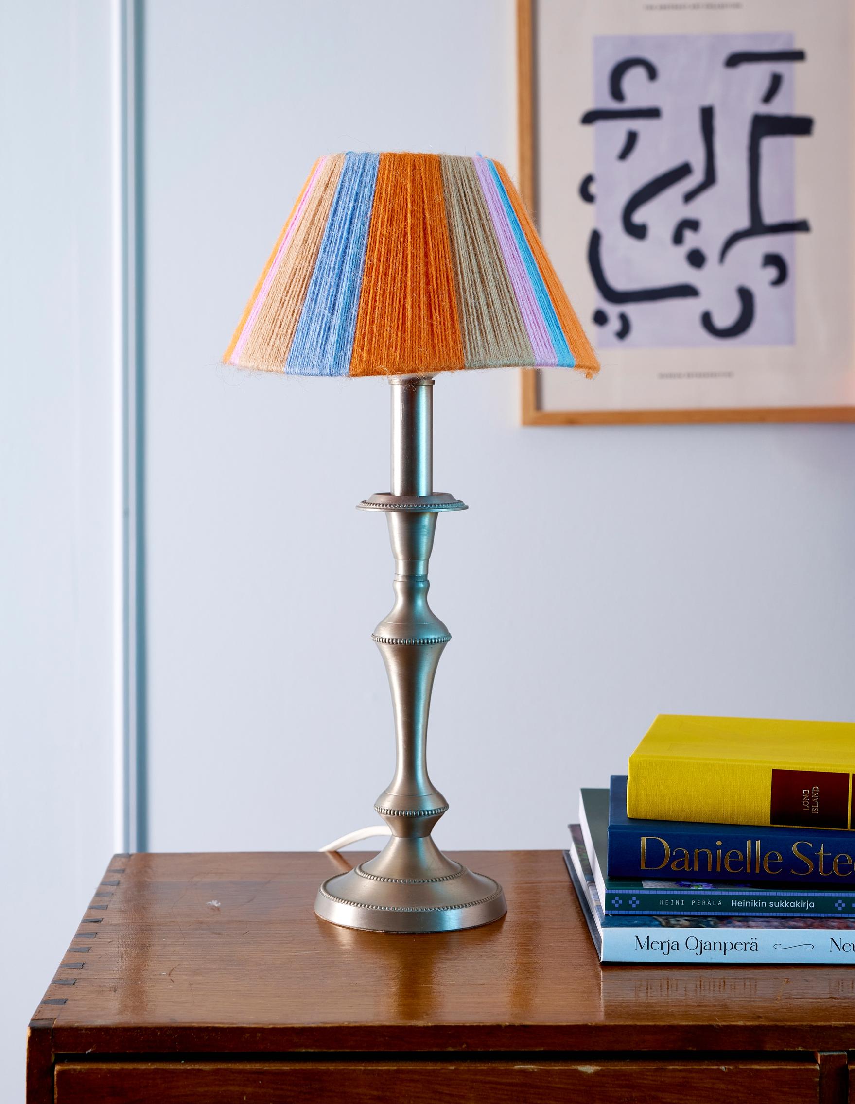 A small yarn shade can be made in one evening.
